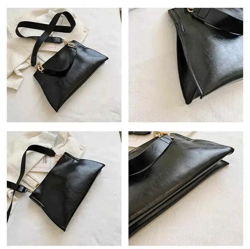 Women’s Large Capacity Soft Leather Shoulder Bag Crossbody Tote Handbag Purse