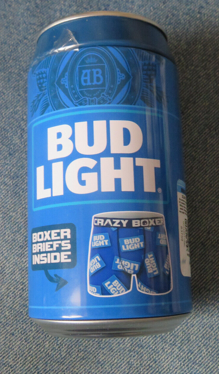 Crazy Boxer BUD LIGHT Boxer Briefs in can 1 Pair Size XLarge 40-42