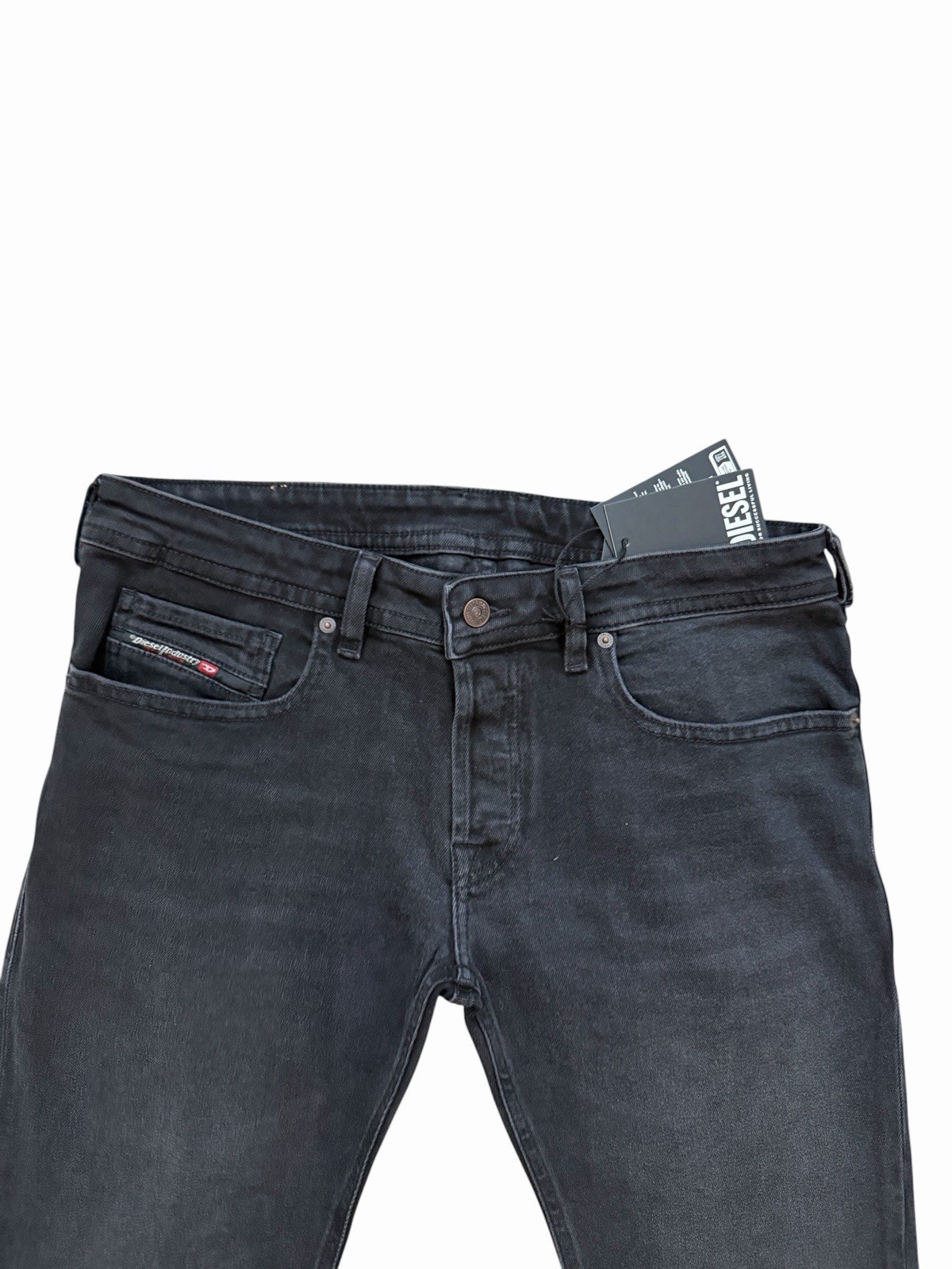 Diesel Mens Zatiny Slim Bootcut Jeans RE064 Black $195 Size 33×32 (33/32)