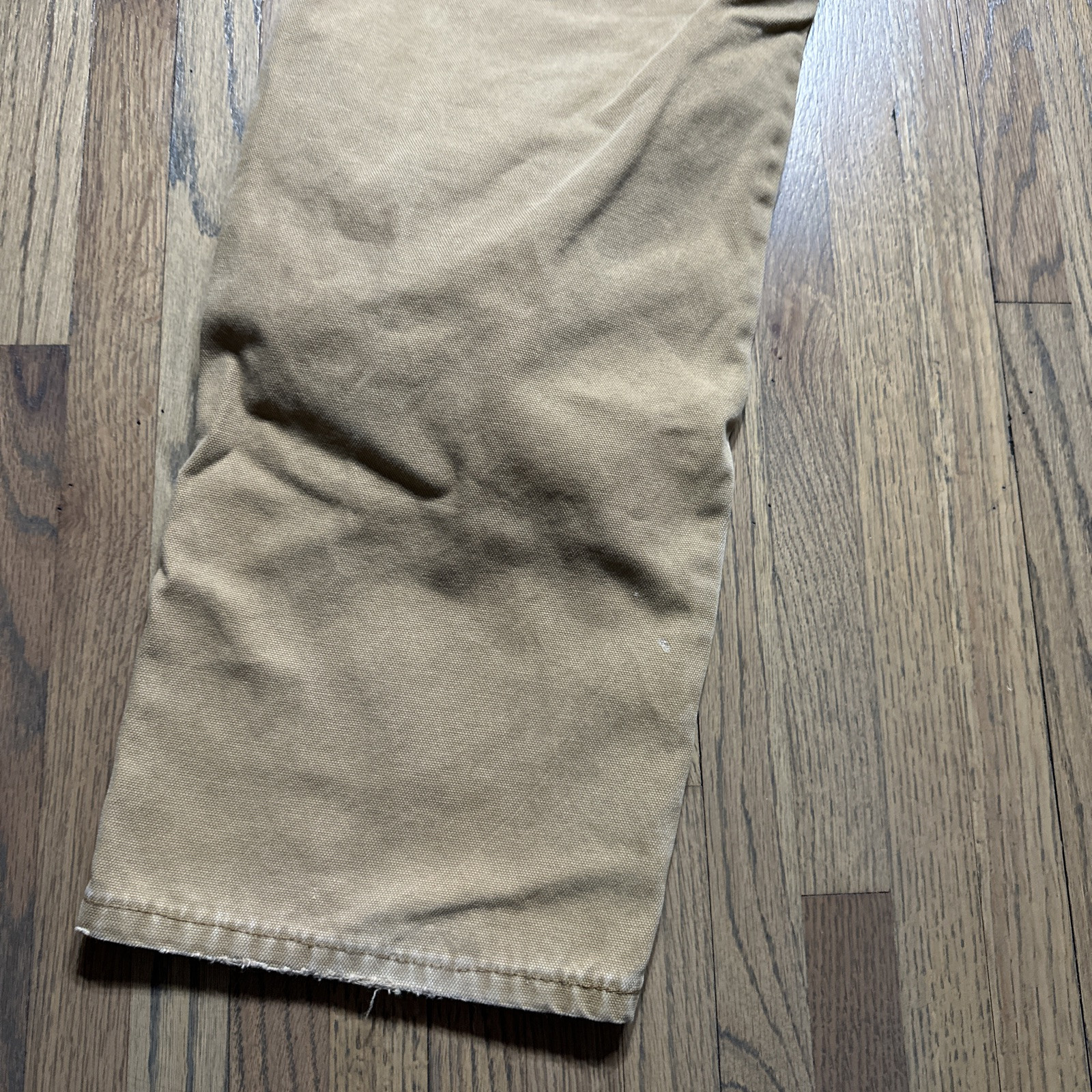 Distressed Worn DICKIES CARPENTER PANTS Classic Brown Tan 32×32 1990s Y2K
