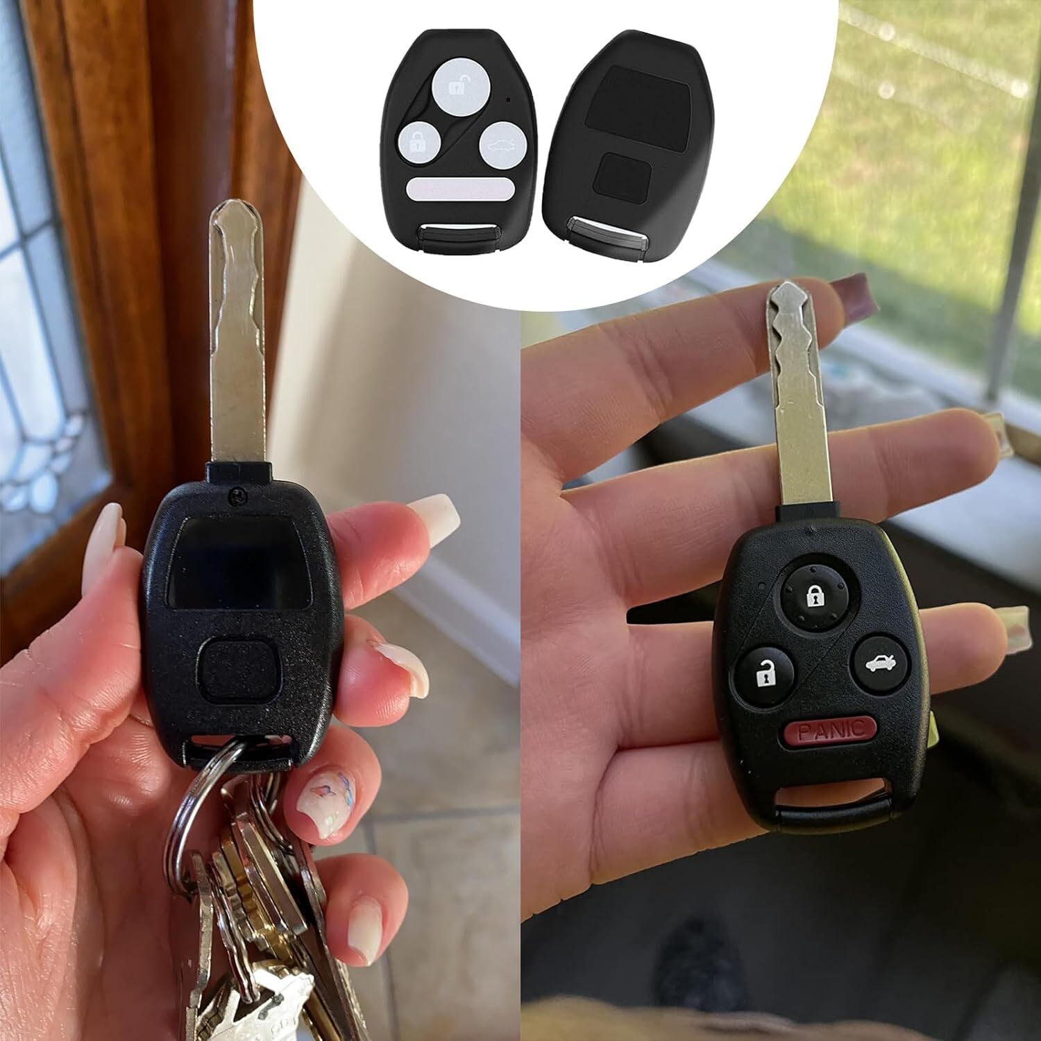 Carcasa Llave Remota para Entrada Sin Automóvil Honda 2003-2012 Fácil Instalar