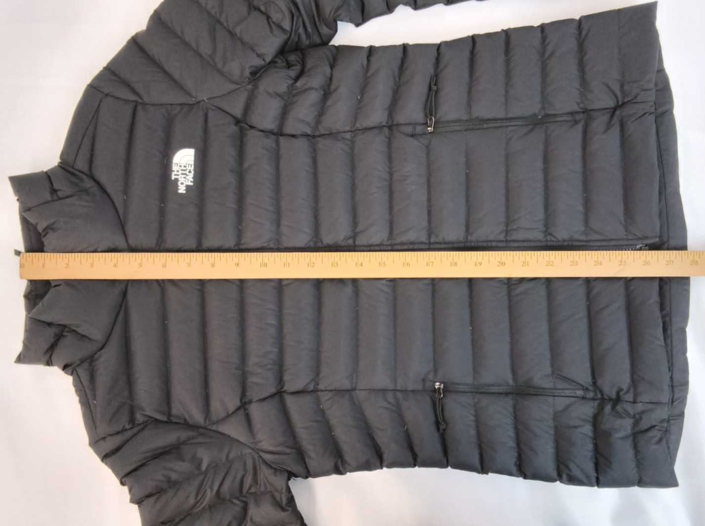 The North Face Pro Down Puffer Jacket Women’s M Black 700FP Mock Neck #W4929
