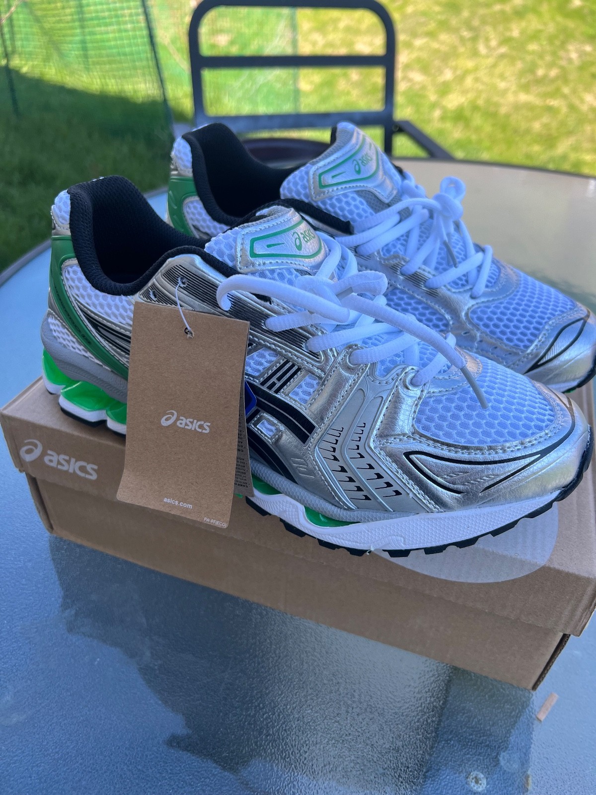 Asics Gel Kayano 14 White Malachite Green