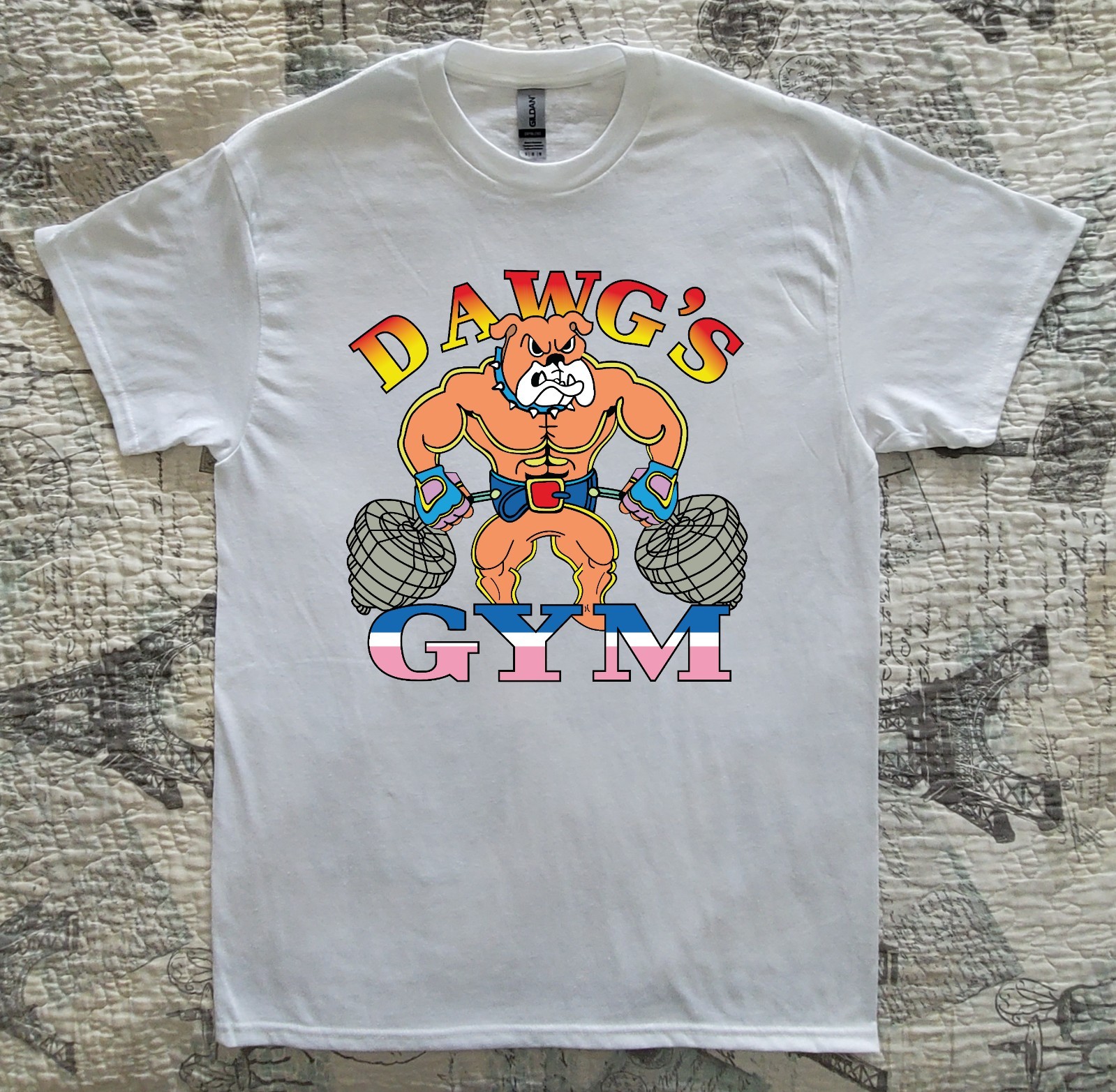 Dawg’s Gym Workout Bodybuilding Muscle Dog Logo T-shirt New Size S M L XL