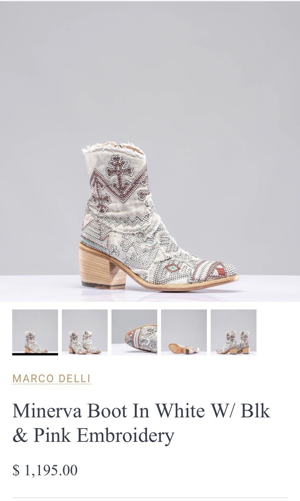 Marco Delli Luca Boot 37 US7