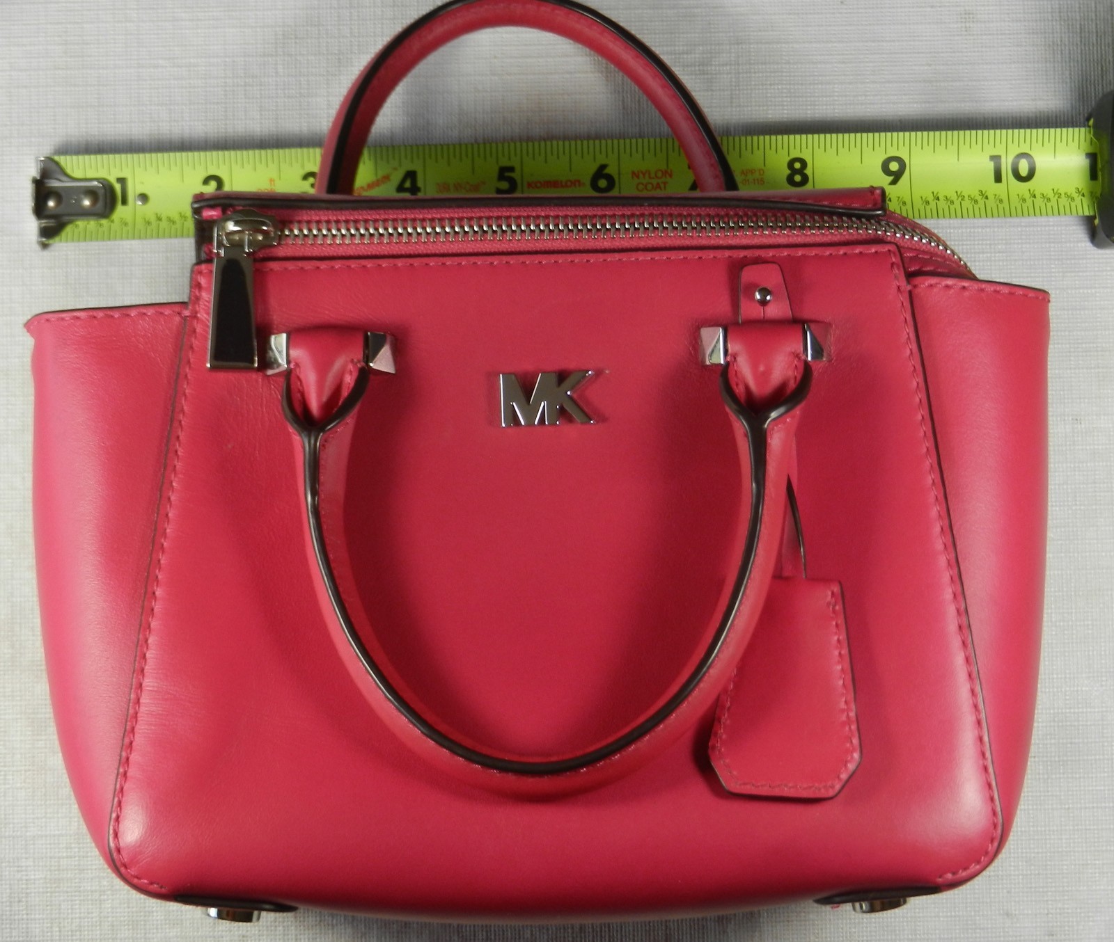 MICHAEL KORS Nolita Ultra Pink Smooth Leather Mini Crossbody Messenger Bag NWOT