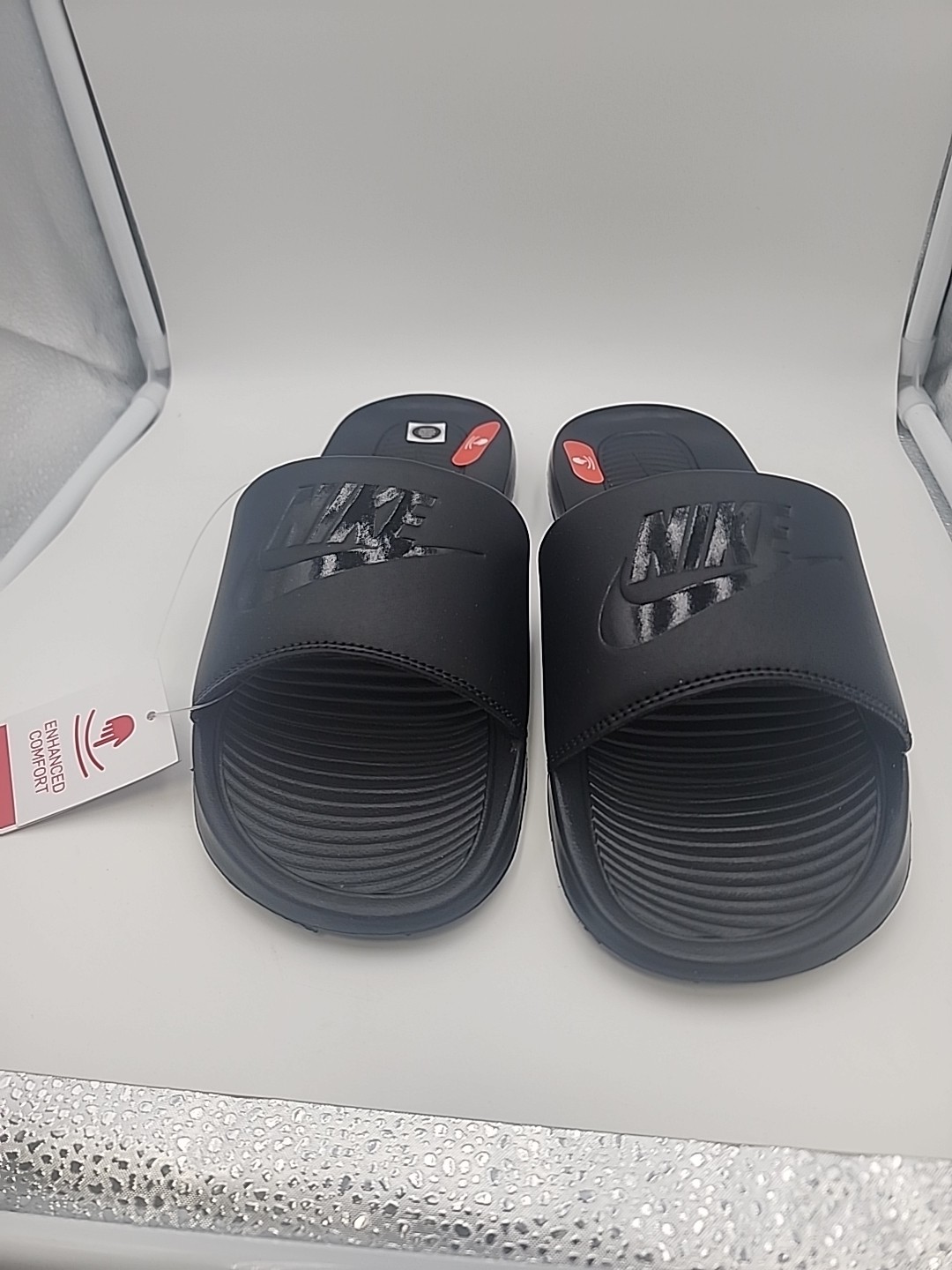 W Nike Victori One Slide Black/black/black Size 11