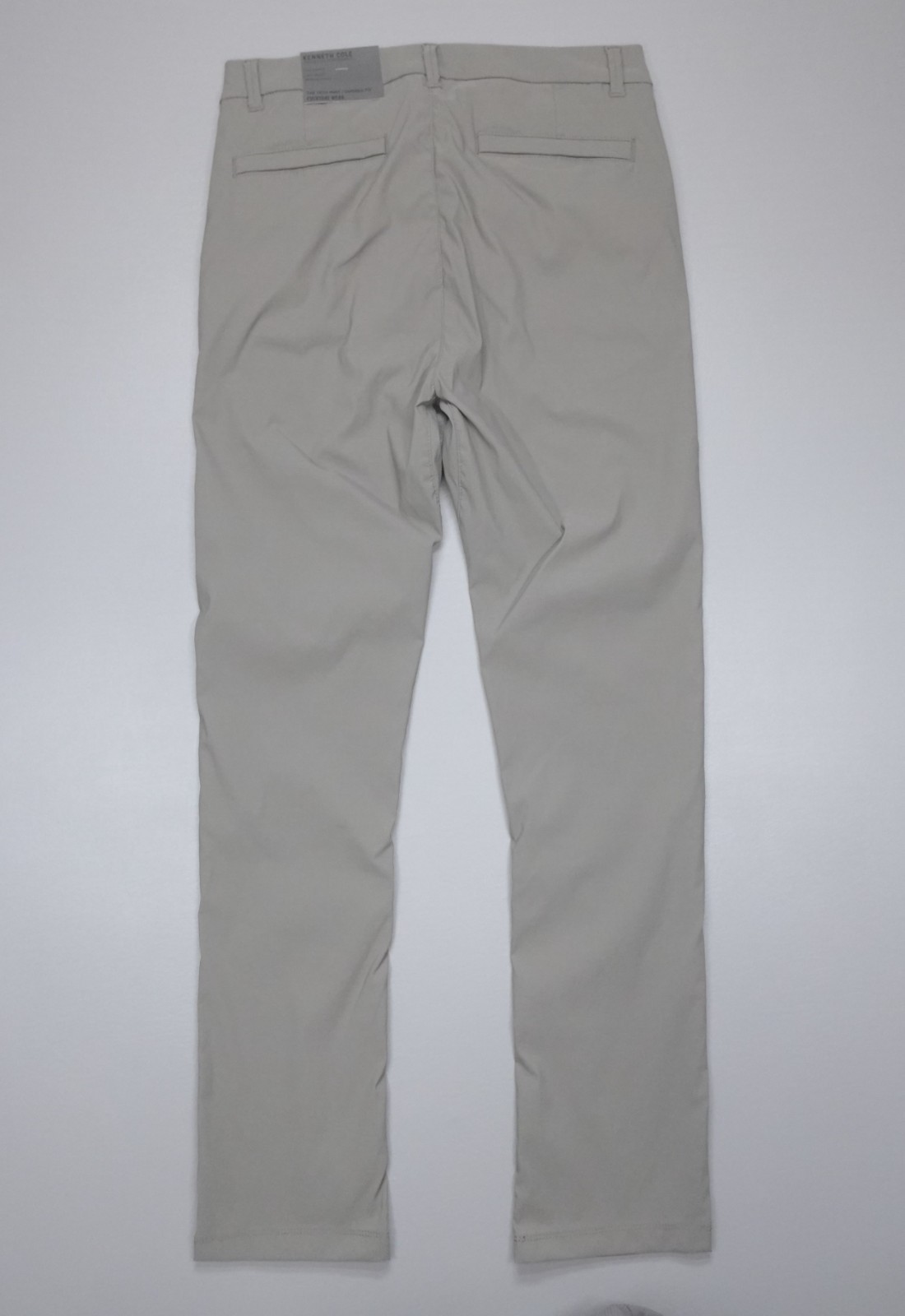 Kenneth Cole Men’s Tech Pants Lightweight Stretch DWR Tapered Fit Rover Grey