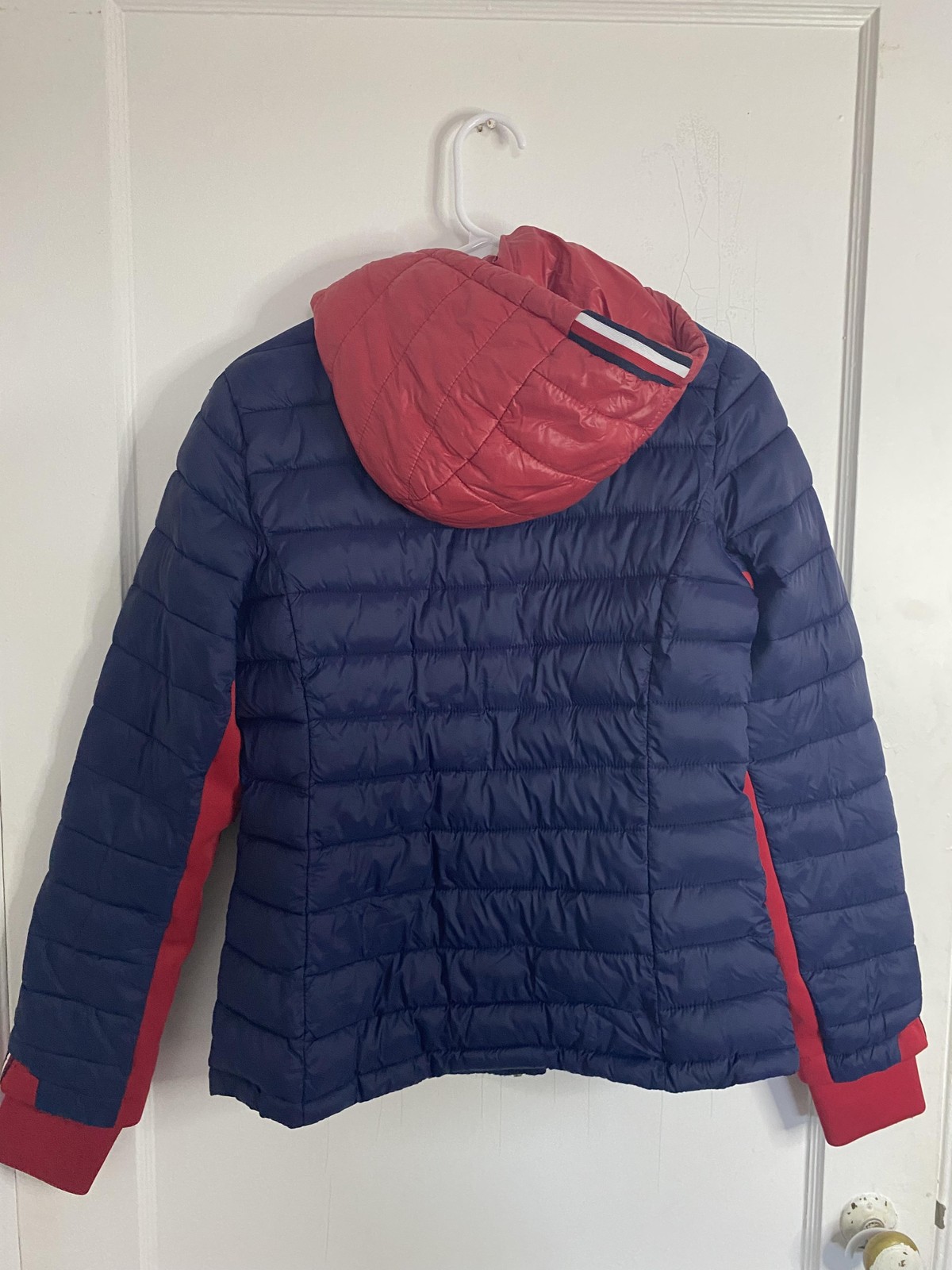 Tommy Hilfiger Jacket Womens Small Packable Lightweight Hooded Puffer Coat