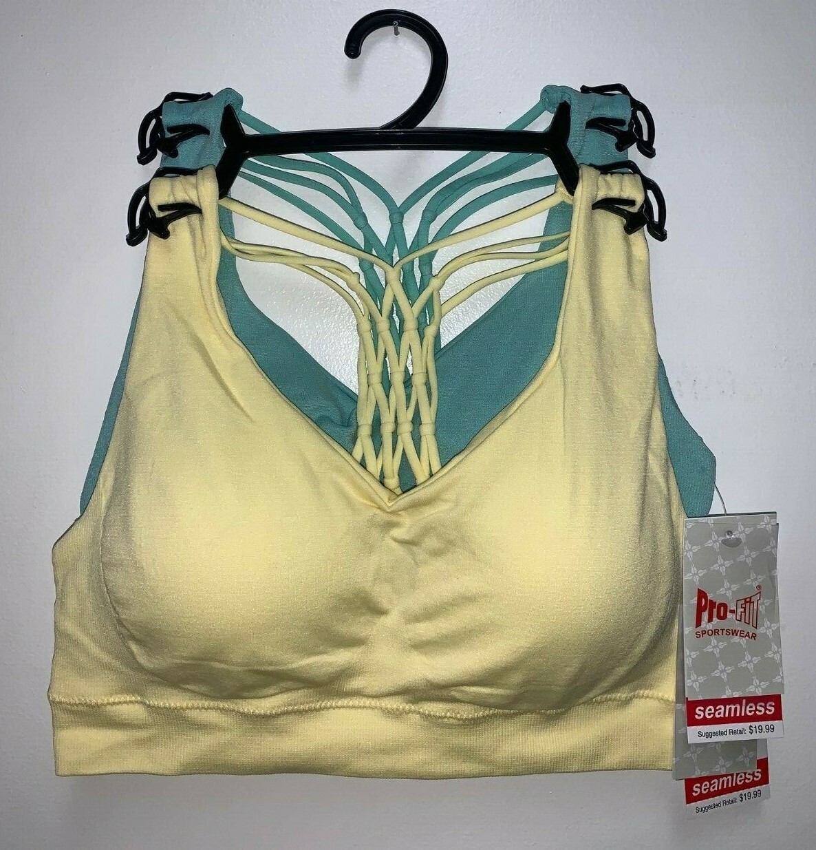 Padded 2-Pack High Impact Seamless Sports Bra Active Wear-Work Out-gym & yoga,
