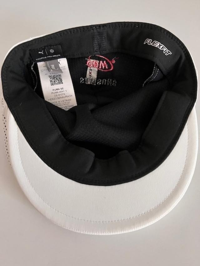 PUMA COBRA GOLF TOUR DRIVE FLEX FIT B. WHITE CAP PRO ATHLETE SIZE L/XL MEN $40
