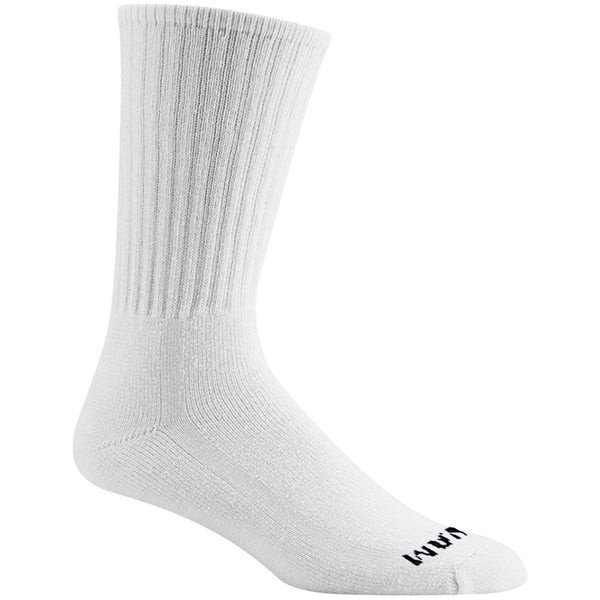 Wigwam Super 60 Crew Sock – 6 Pair – M, L, XL – White or Black
