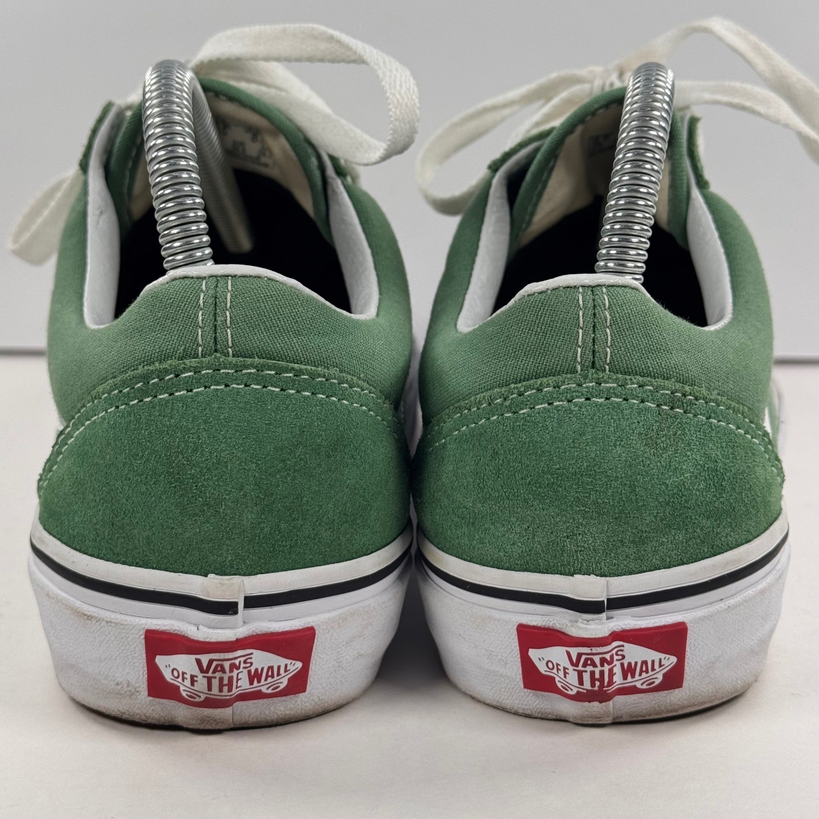 Vans Old Skool Green White Suede Canvas Low Top Skate Shoes Mens 6.5 Womens 8.0