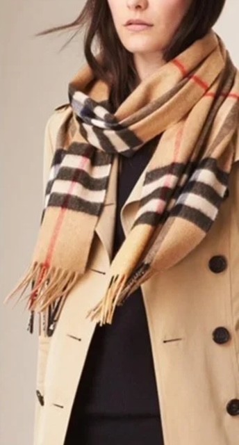 100% Cashmere Nova Check Scarf