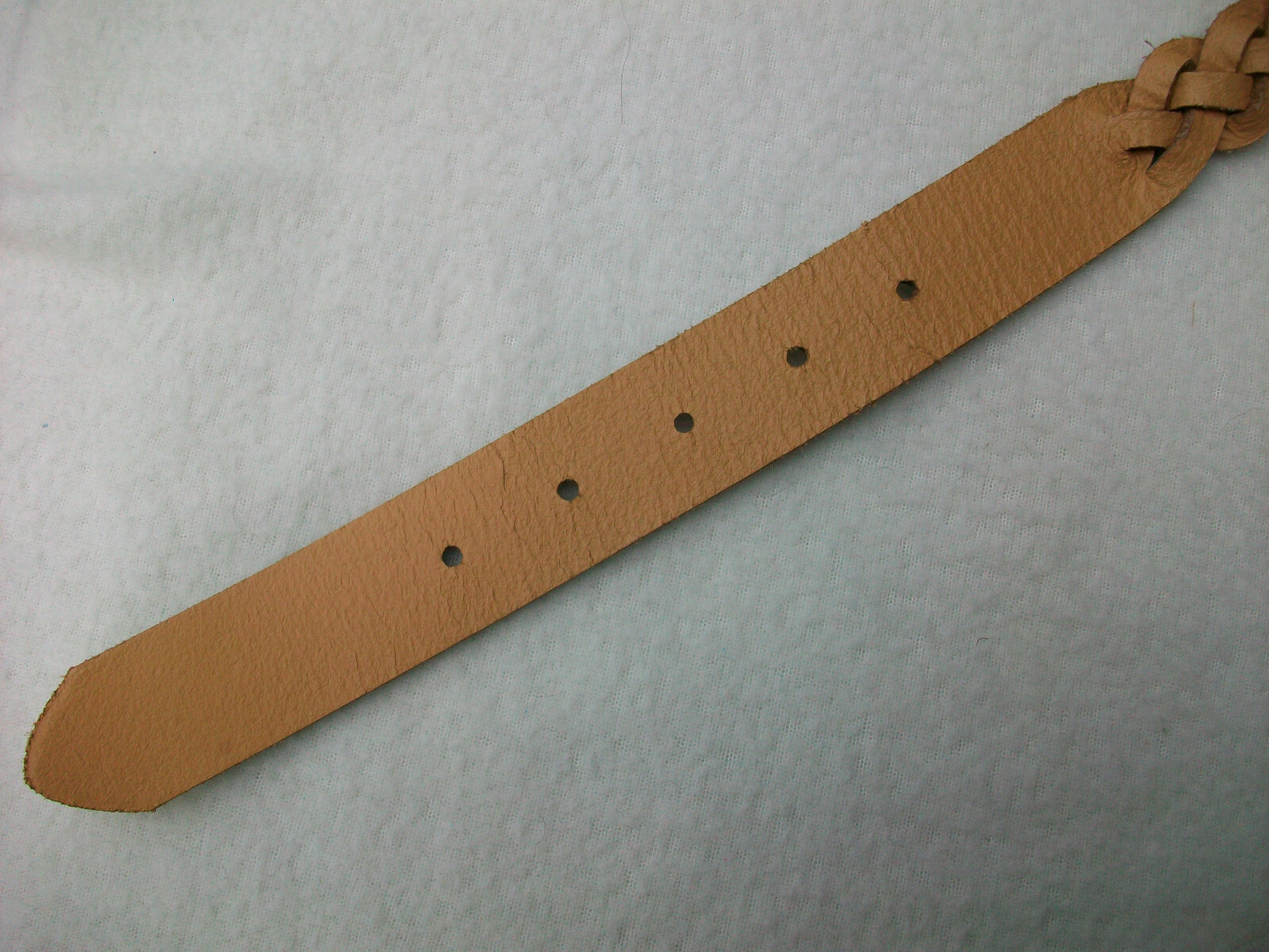 Fossil Womens Medium Width Belt Sz 31 32 34 Waist Gold Brown Braided
