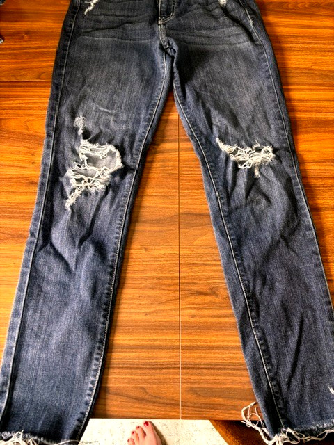 KanCan ESTILO Stretch Mid-Rise Distressed Skinny Jeans Women’s 27