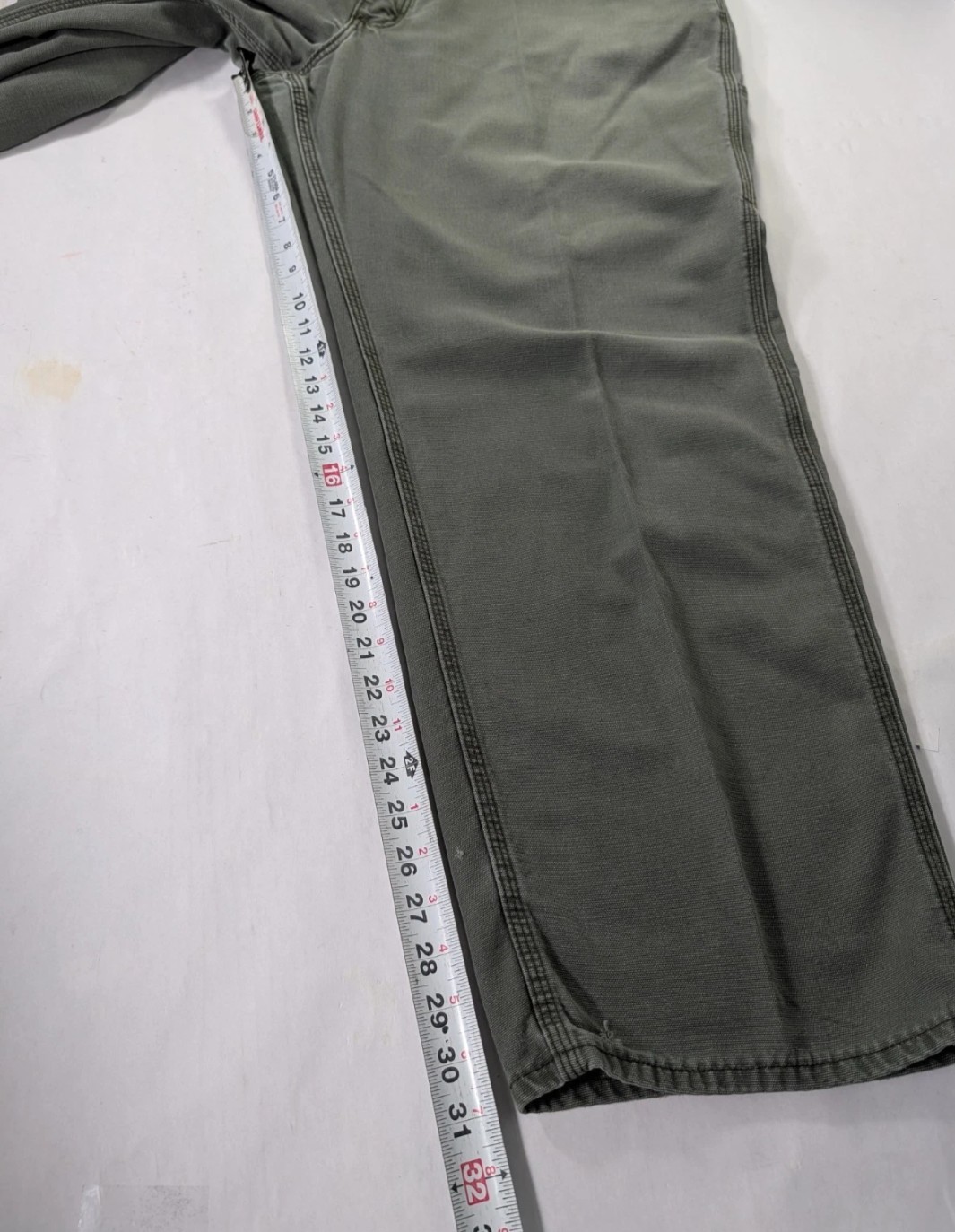 Carhartt FR Work Jeans CAT 2 Size 42×30 Green Original Fit Straight Leg Pants
