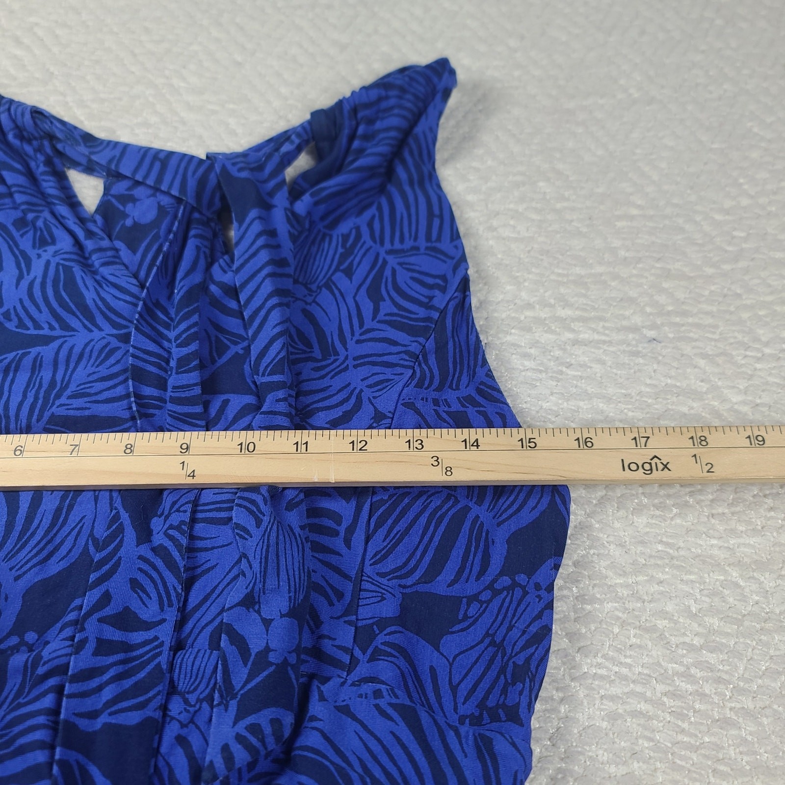Lilly Pulitzer Orla Maxi Dress Aegean Navy Calypso Coast XL Resort wear Vacay