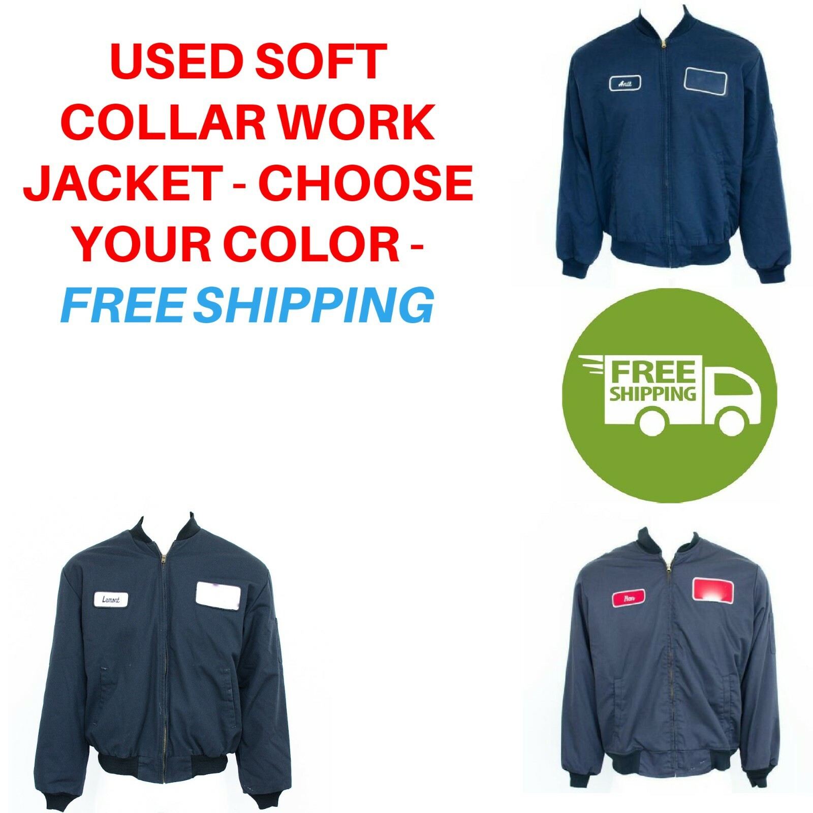 Used Work Coats Used Work Jackets Cintas, Redkap, Unifirst, G&K etc. FREE SHIP