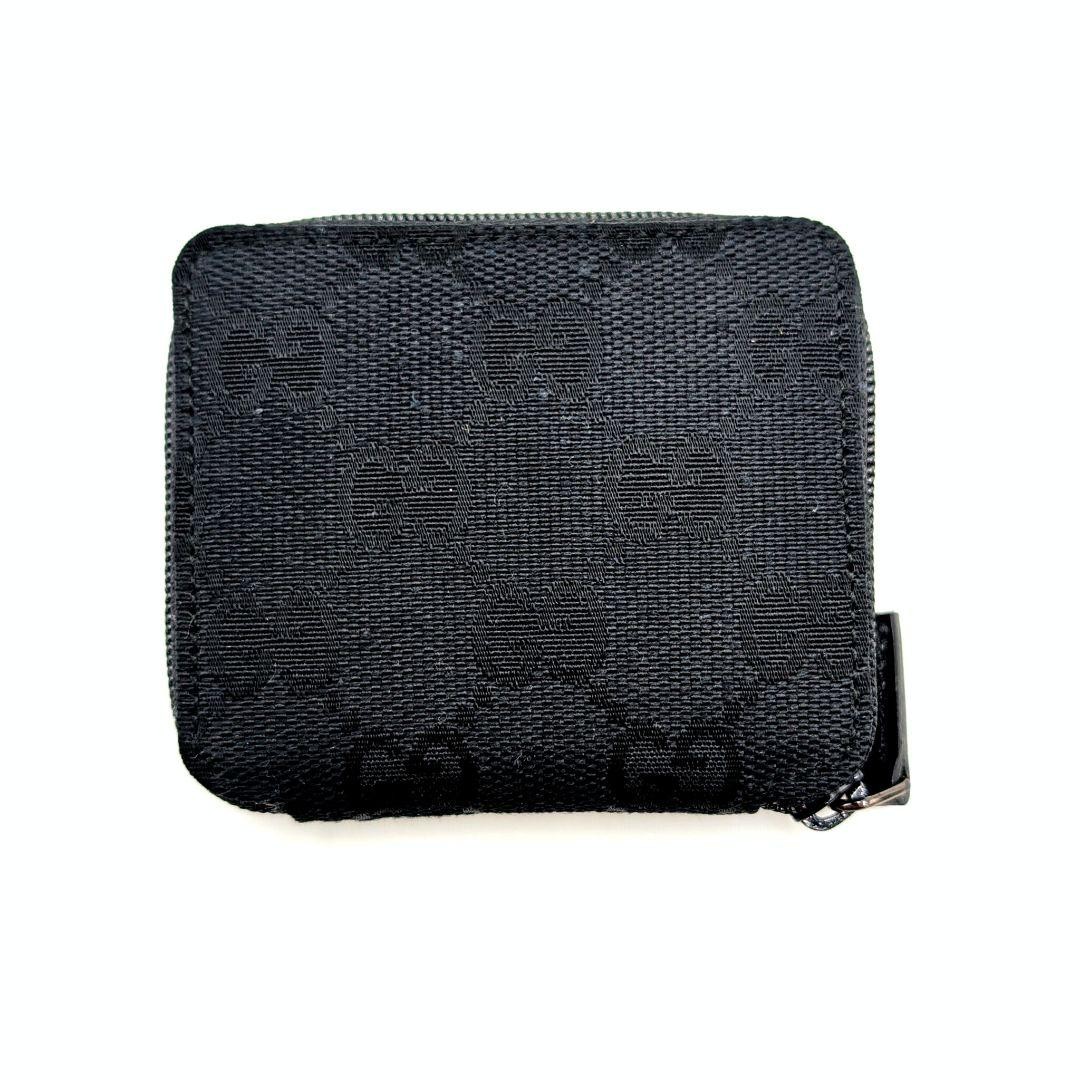 GUCCI GG canvas mini wallet coin case canvas black
