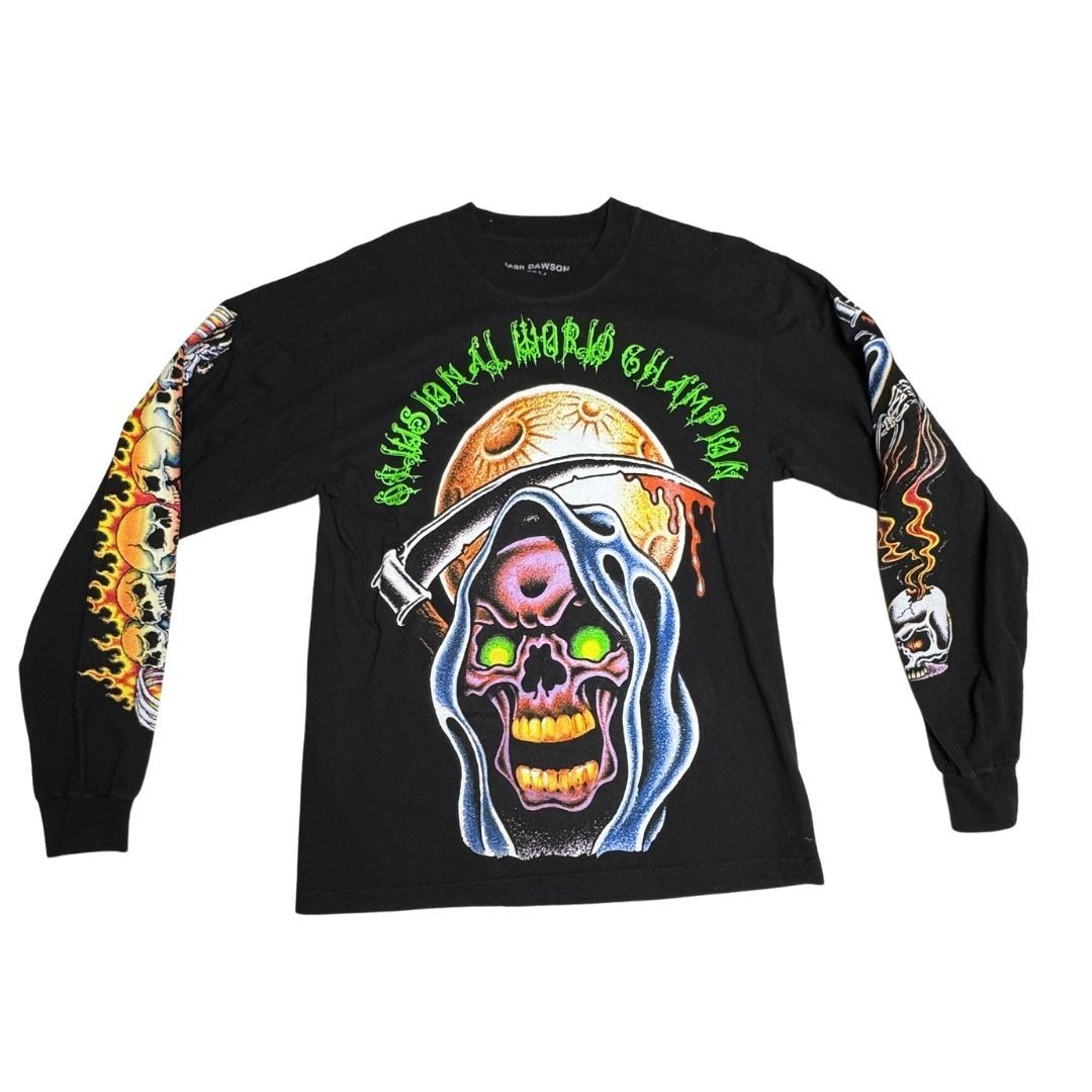 Jean Dawson Seasonal World Glimpse Long Sleeve Tour Shirt Skull Graphic Small