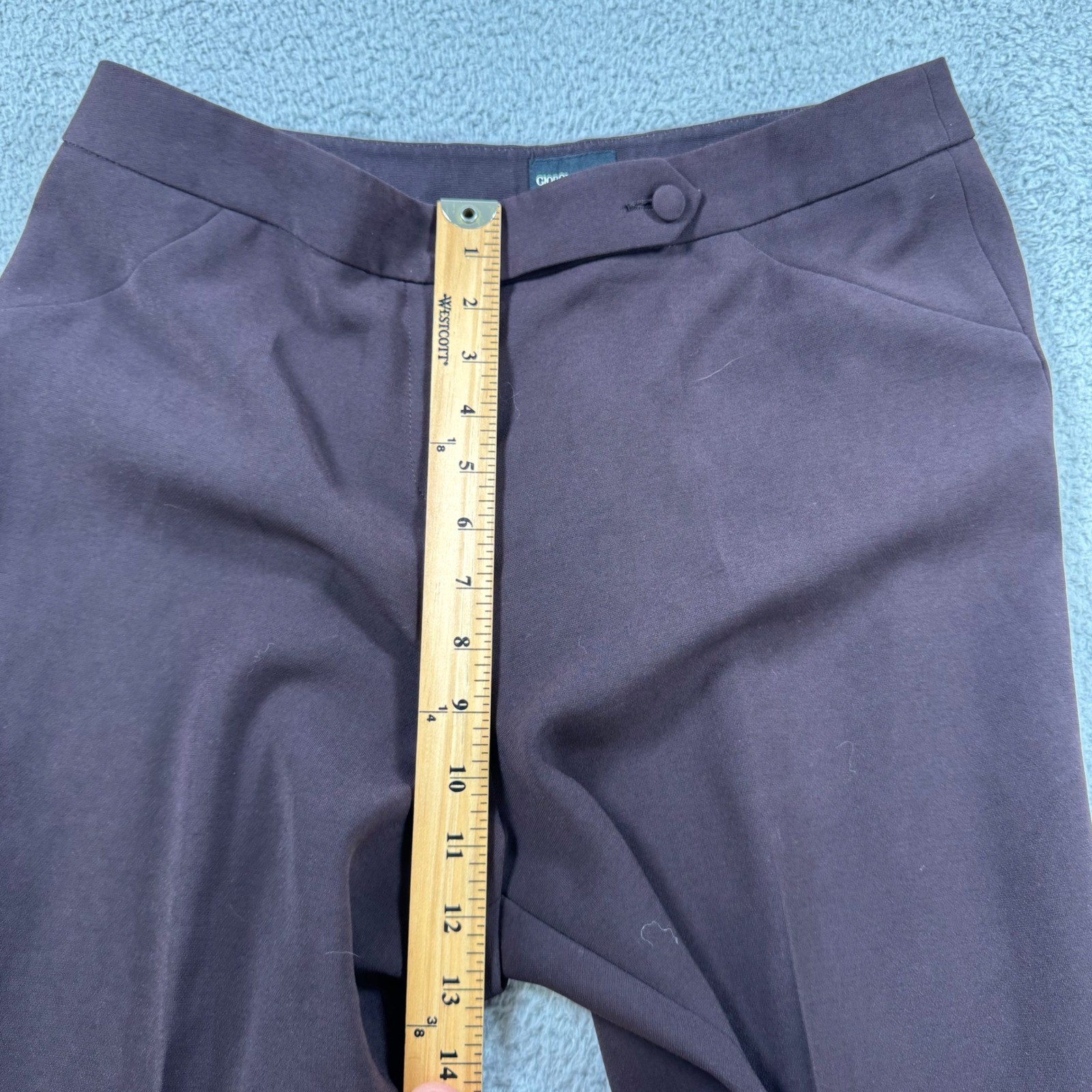 Giorgio Armani Women US 42 Brown Acetate Polyester Dress Pants Made in Italy