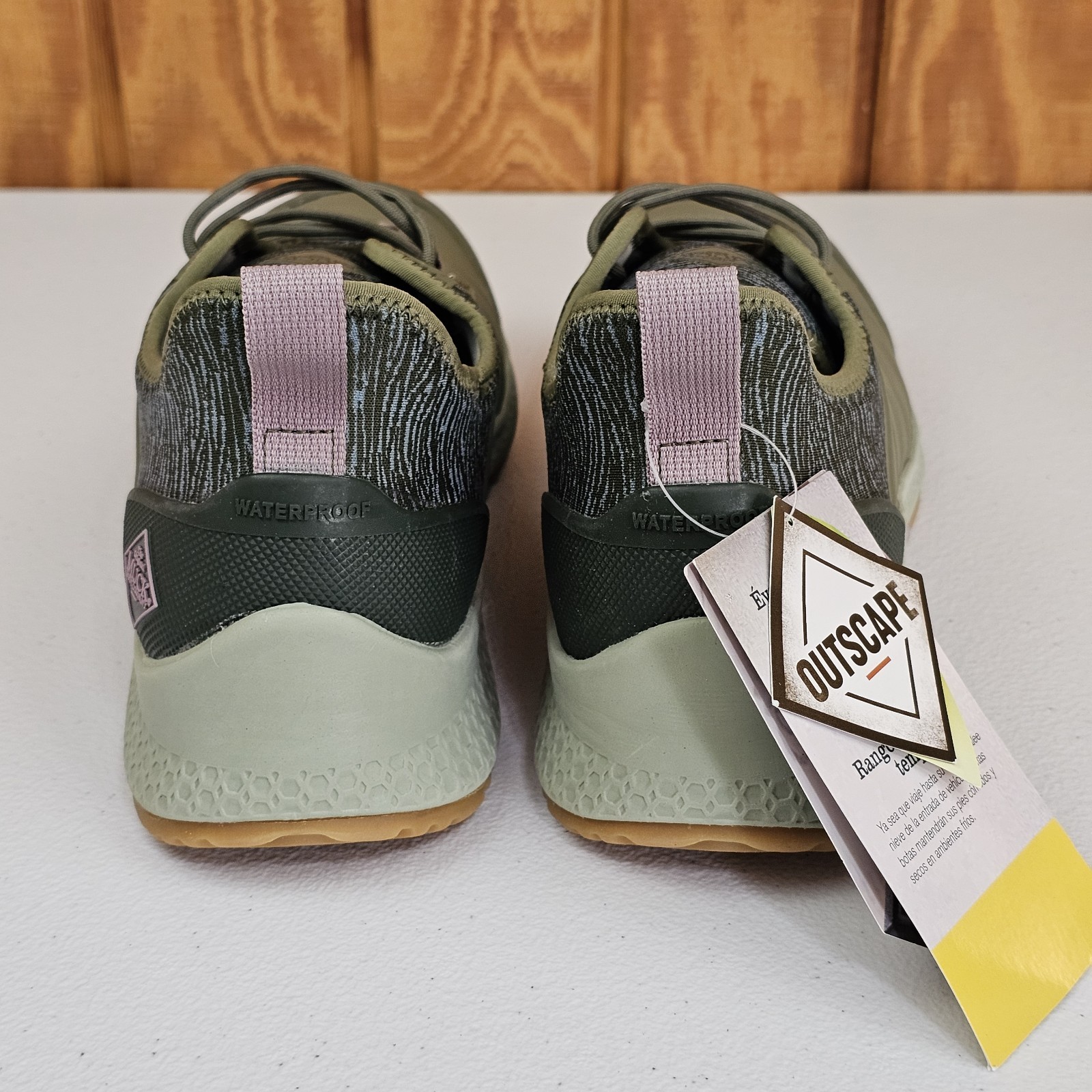 Muck Boot Co. Outscape Lace Up Neoprene Mud Shoe Womens Sz 9 Olive Green