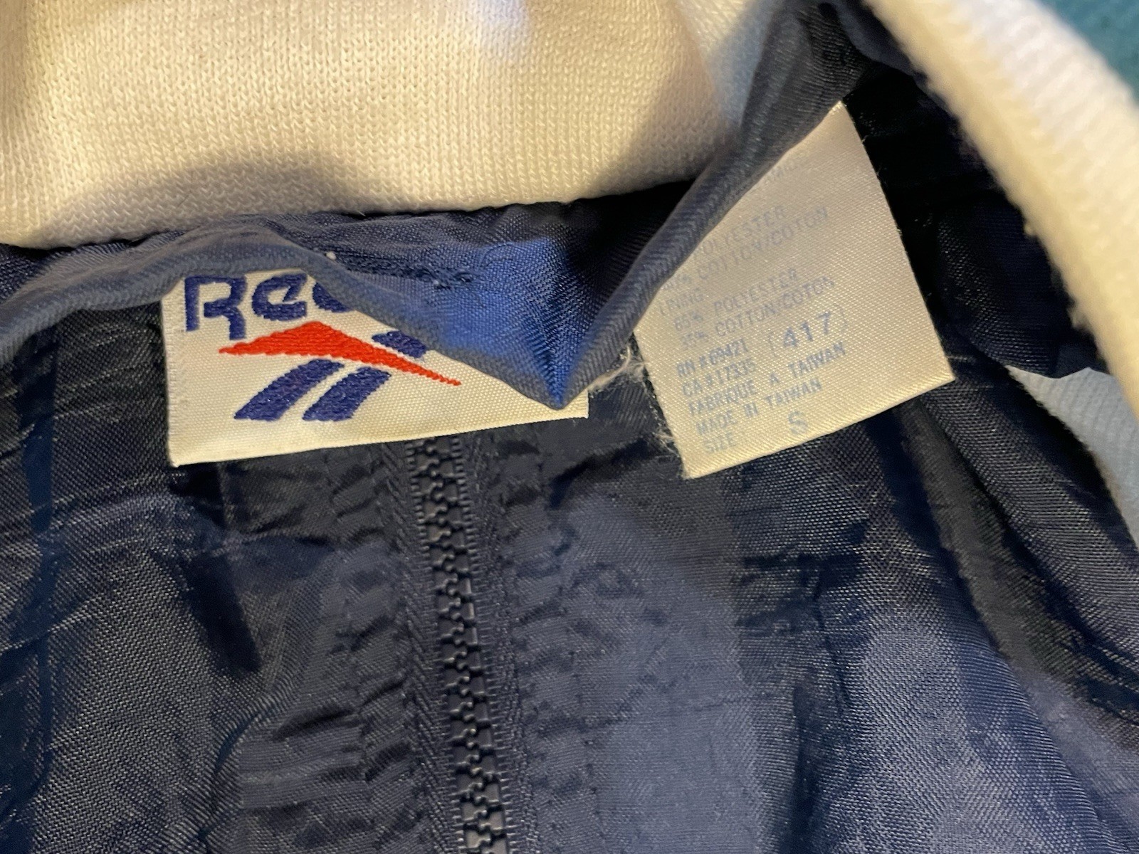 Vintage Reebok Color block Windbreaker Large See Pics Details/Wear
