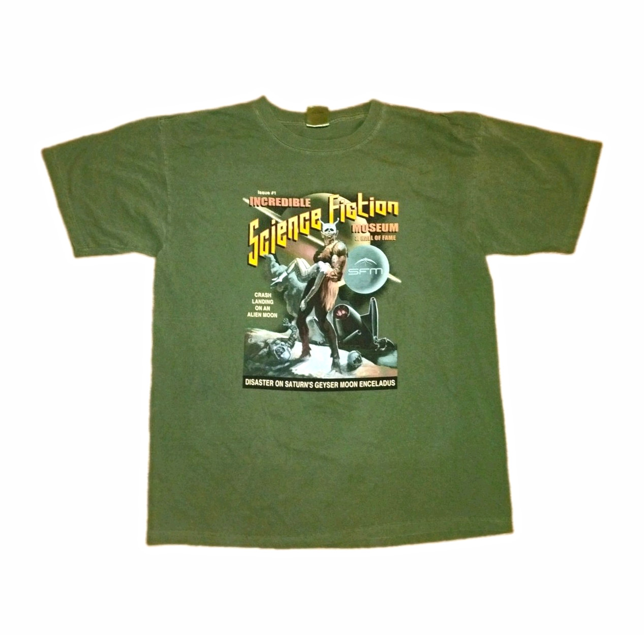 VINTAGE INCREDIBLE SCIENCE FICTION COMIC BOOK SHIRT SZ MEDIUM