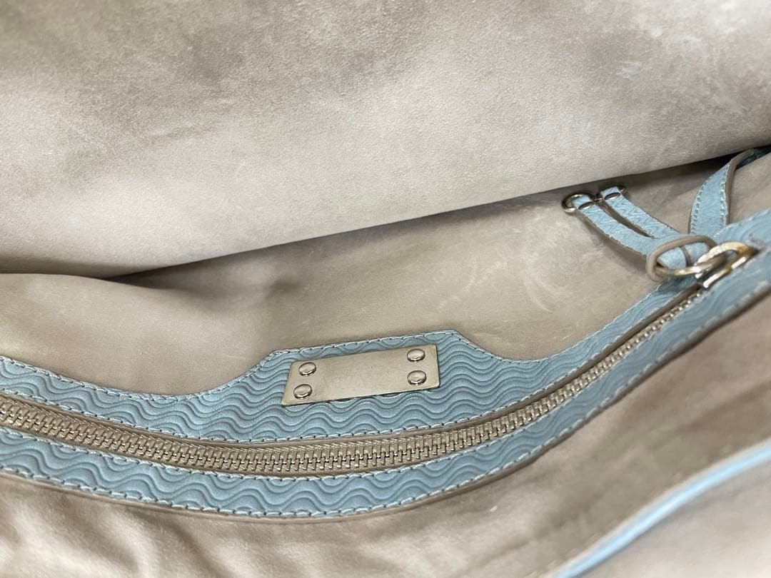 ZANELLATO POSTINA M Handbag Shoulder Bag Leather Light Blue