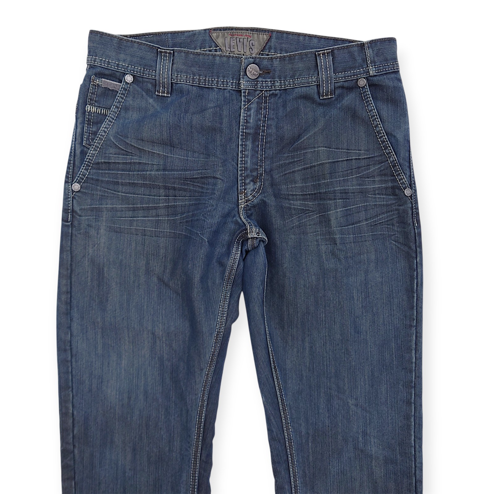 Y2K Levis 511 Jeans Men 31×34 Button Back Cinch Waist Affliction Style Cowboy