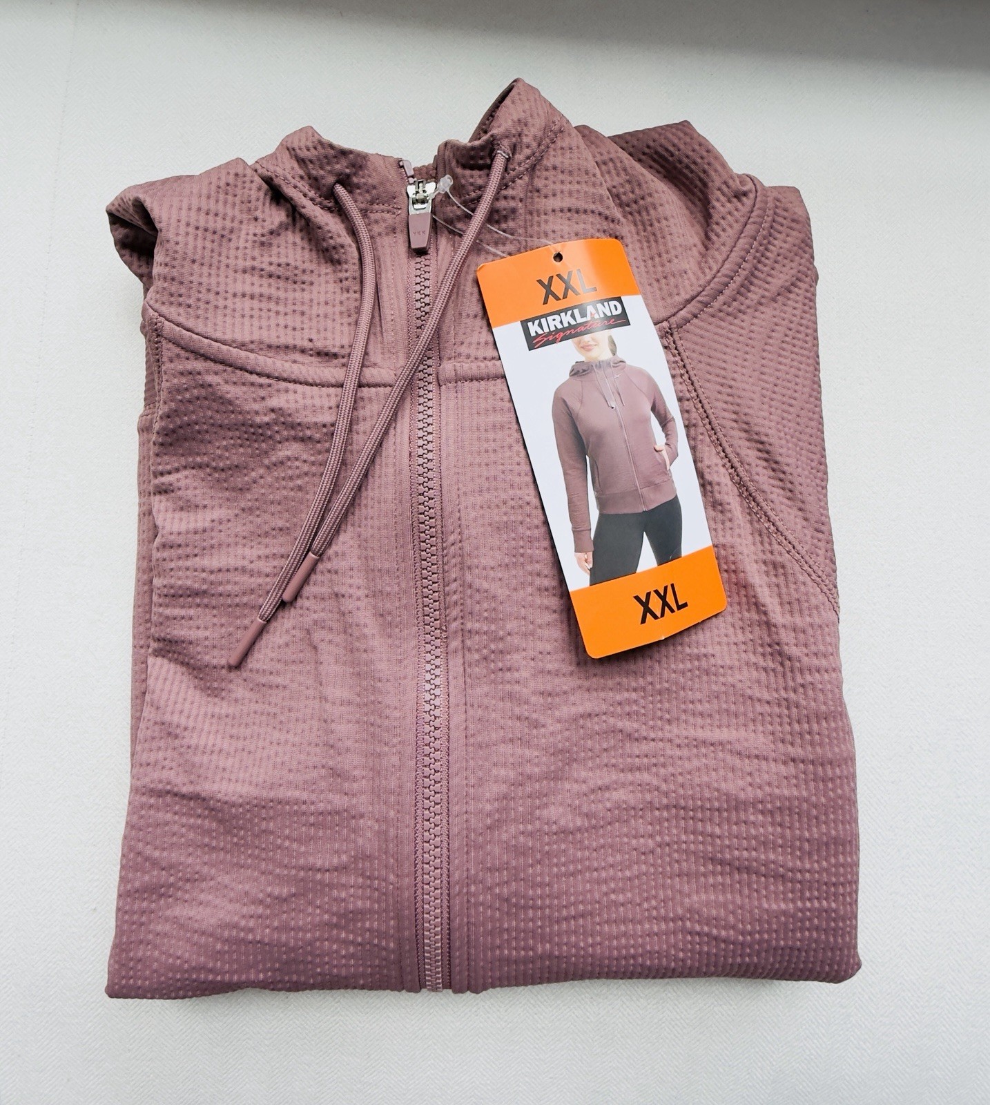 Kirkland Signature Ladies’ Active Full Zip Hoodie Purple XXL