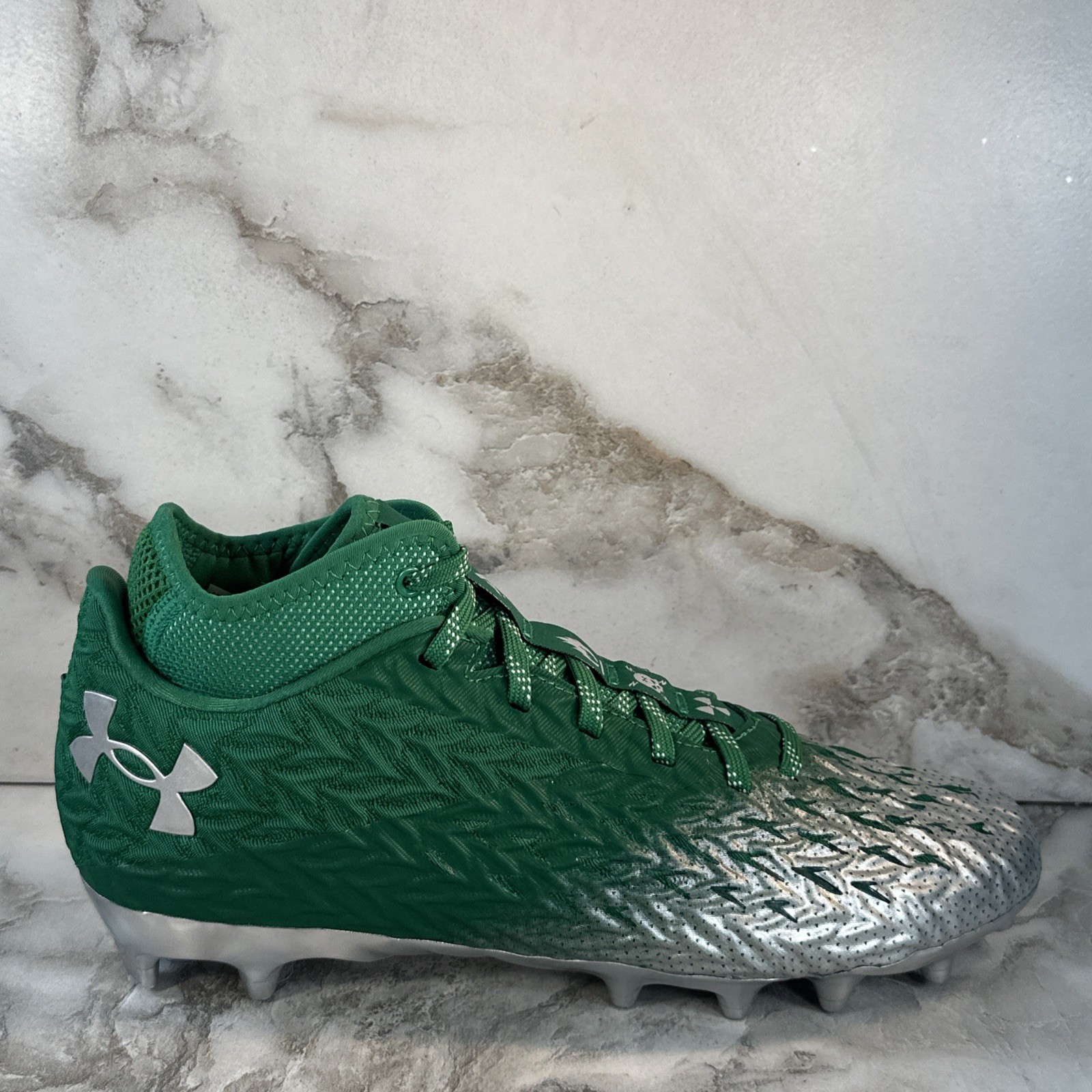 Under Armour UA Spotlight 4 MC Football Cleats Mens SZ 8.5 Green New 3027977-300