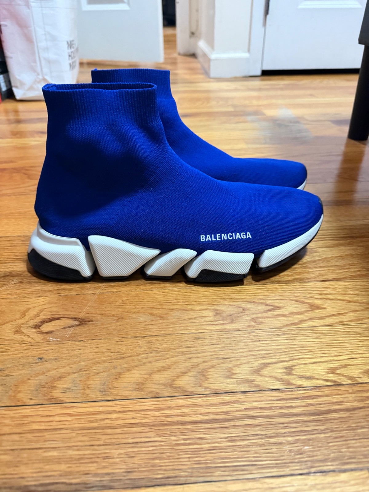 Pre-Owned Balenciaga Recycled Speed 2.0 Sneakers Dark Blue Size US11