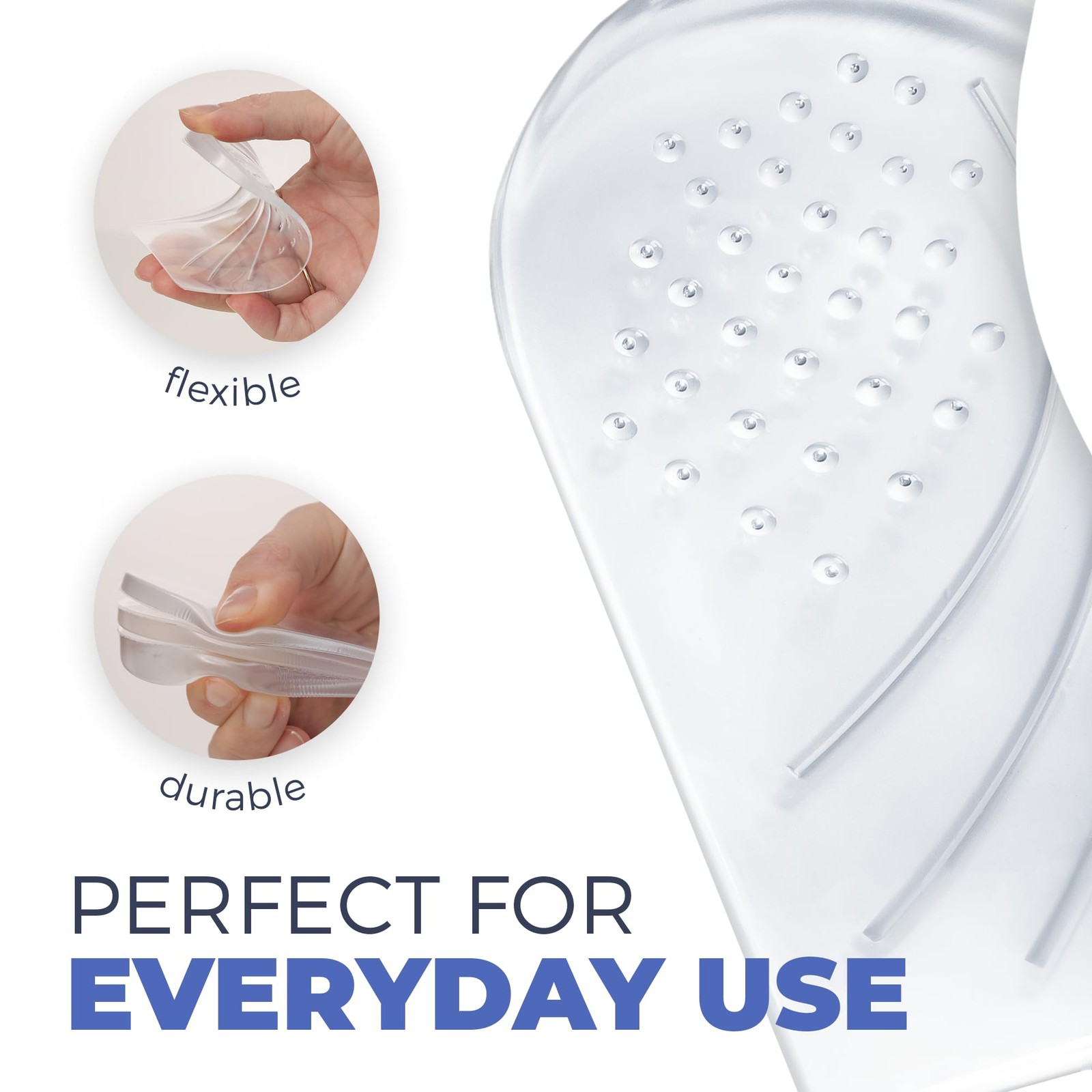 Orthopedic Heel Wedge Inserts – 3-Layer Adjustable Gel Insoles for Supination,