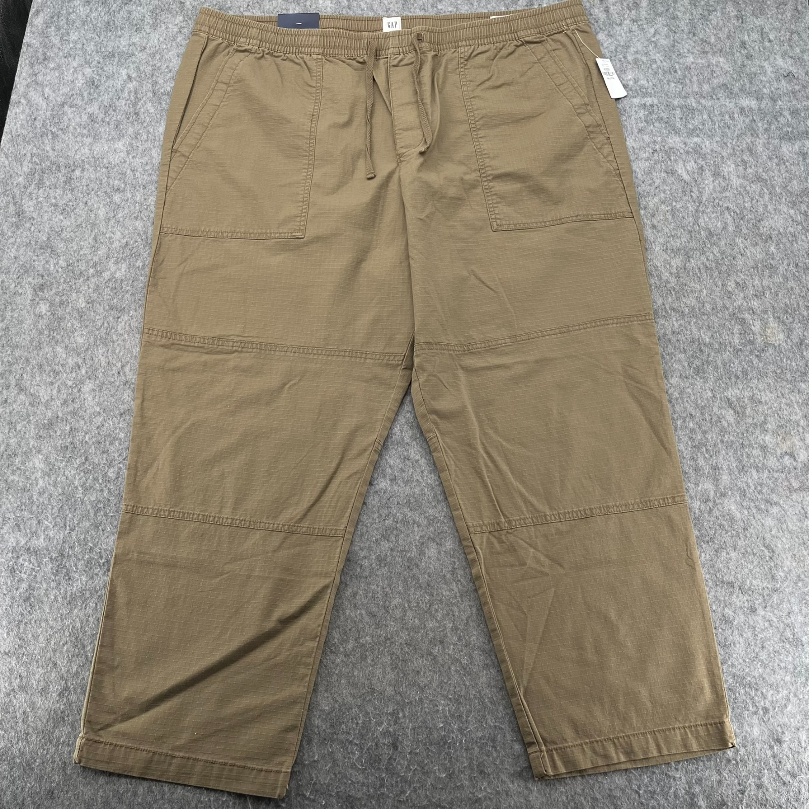 Gap Mens Pants Beige Size XXL Utility Ripstop Pant Tapered Stretch NEW