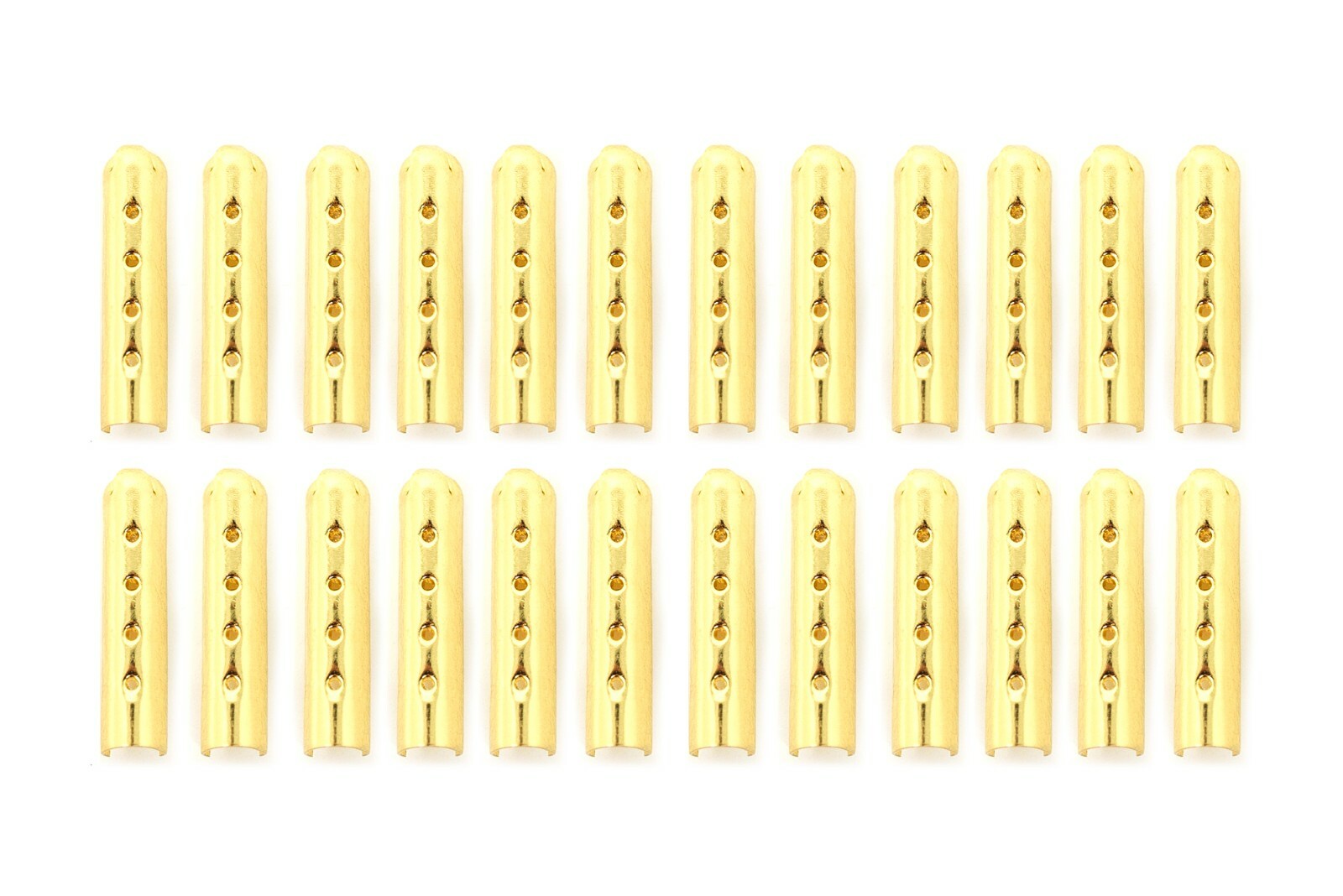Litlaces – Aglet Tips Removable Clamp On Easy to Install Gold Tips – 24pc