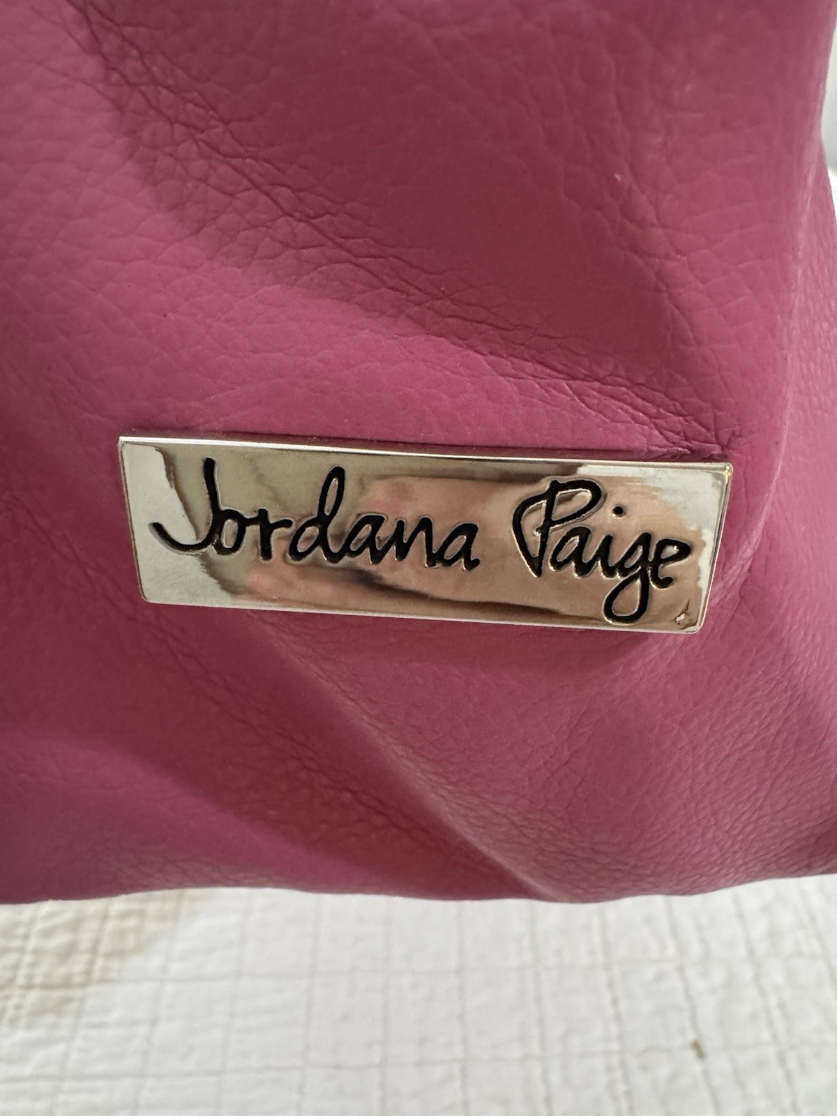 Jordana Paige Shoulder Bag Pink Double Handles Kiss Lock Buckle Metal Feet 2004
