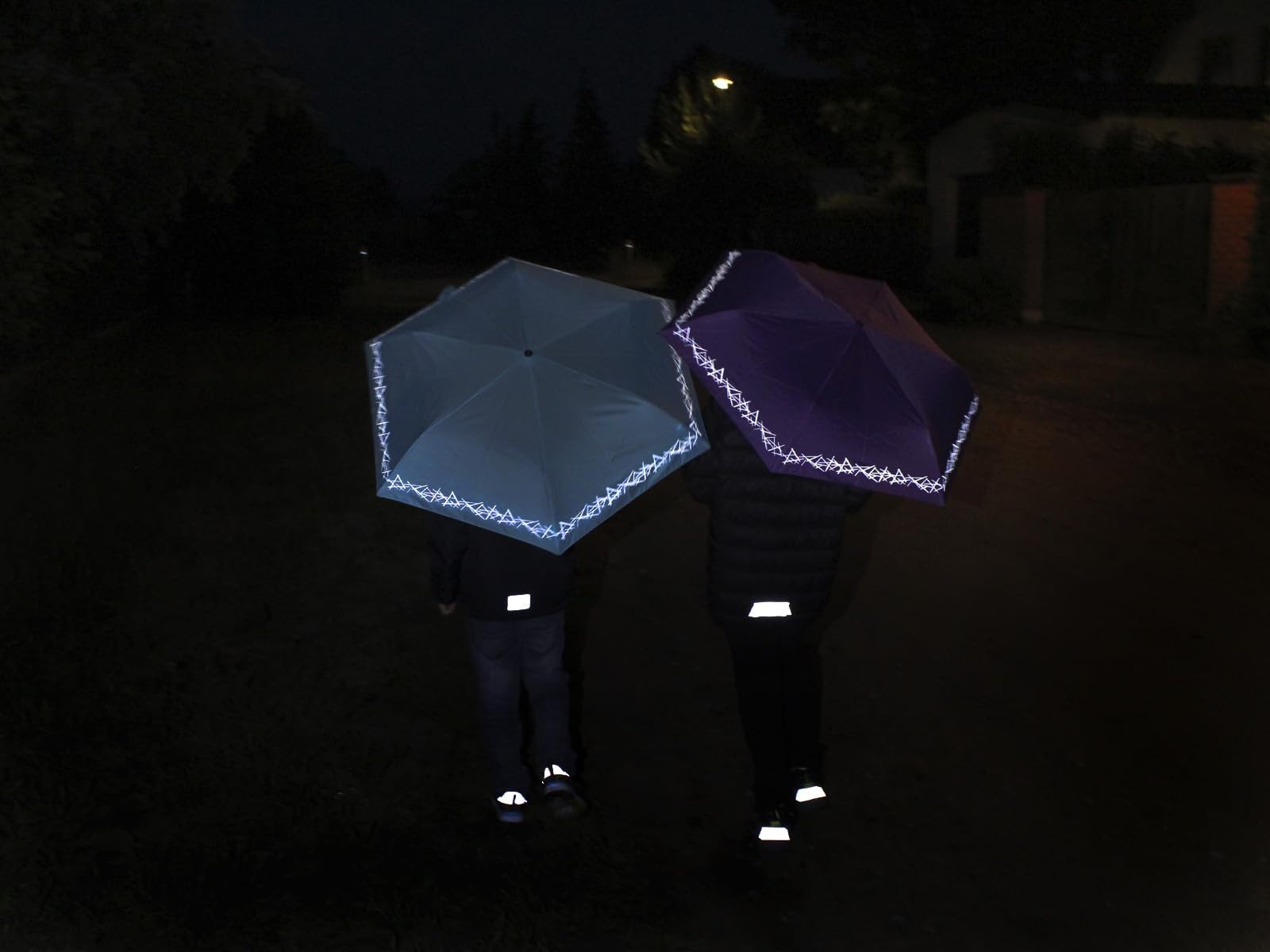 4Kids children’s pocket umbrella reflective with reflective trim purple