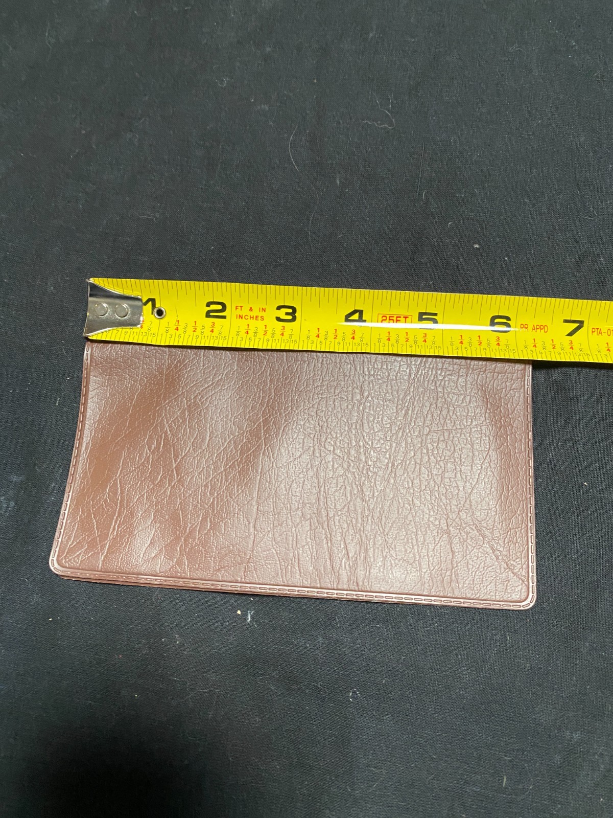 Plastic Faux Leather Checkbook Cover Brown New Clear Insert Banking Heavy Duty