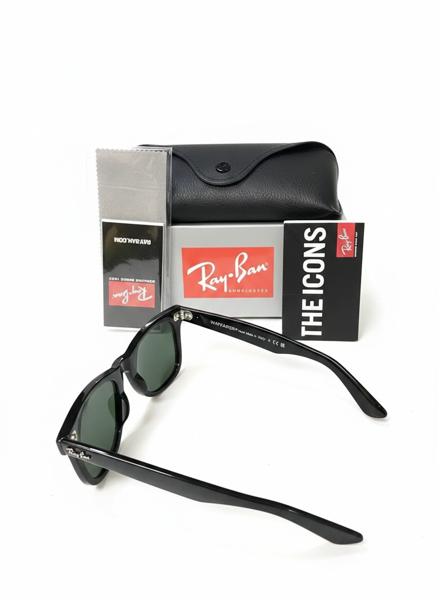 Ray-Ban Sunglasses Wayfarer RB2140 Gloss Black Frame And Lens