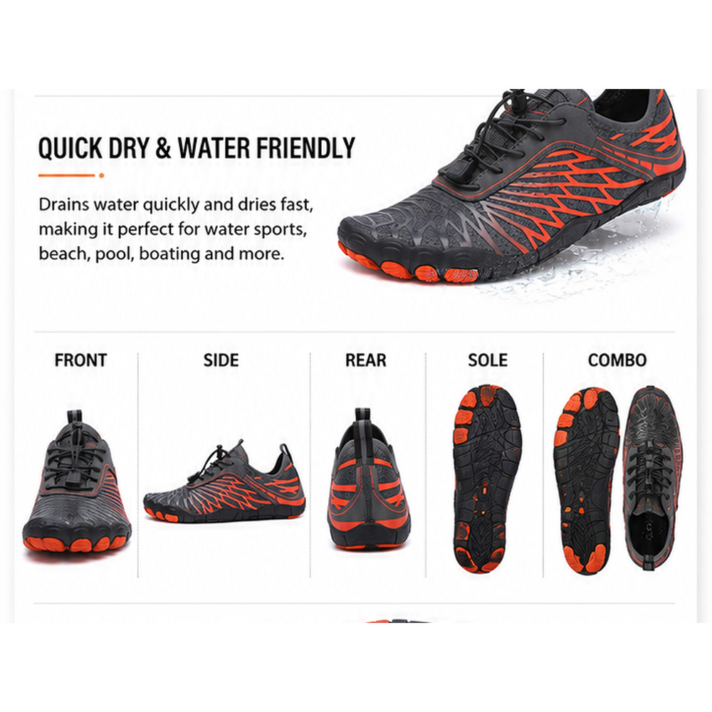 Water Shoes Quick Dry Barefoot for Swim Diving Surf Aqua Sport Beach Vacation