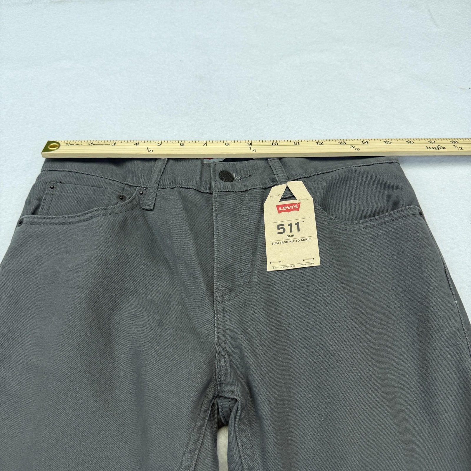 Levi’s 511 Jeans Boys 18 Reg 29×29 Gray Slim Straight Denim 5 Pocket Casual