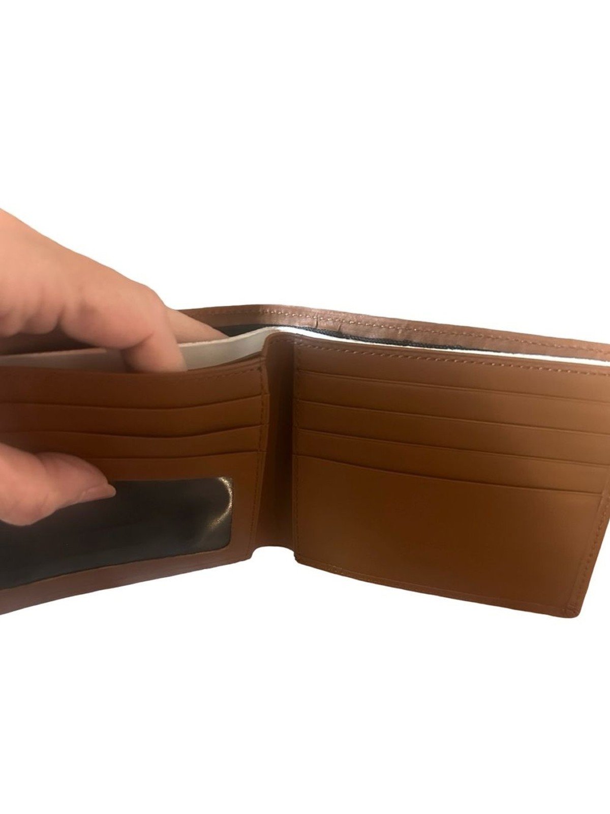 Moda Brown and Tan Leather Wallet and Pouches Set