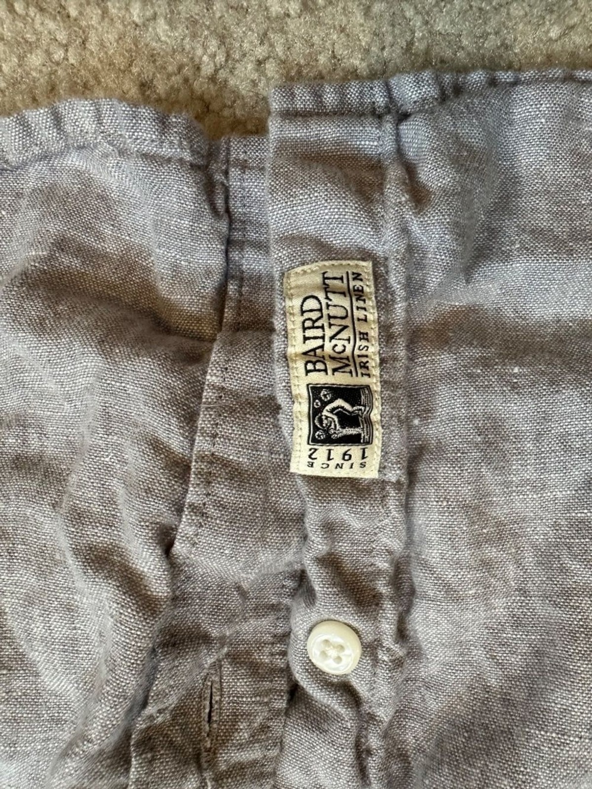 J. Crew Baird McNutt Irish linen shirt