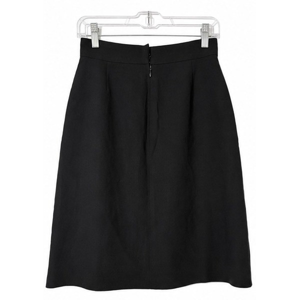 DKNY Black Wool A-Line 100% Wool Knee Length Career Office Workwear 4