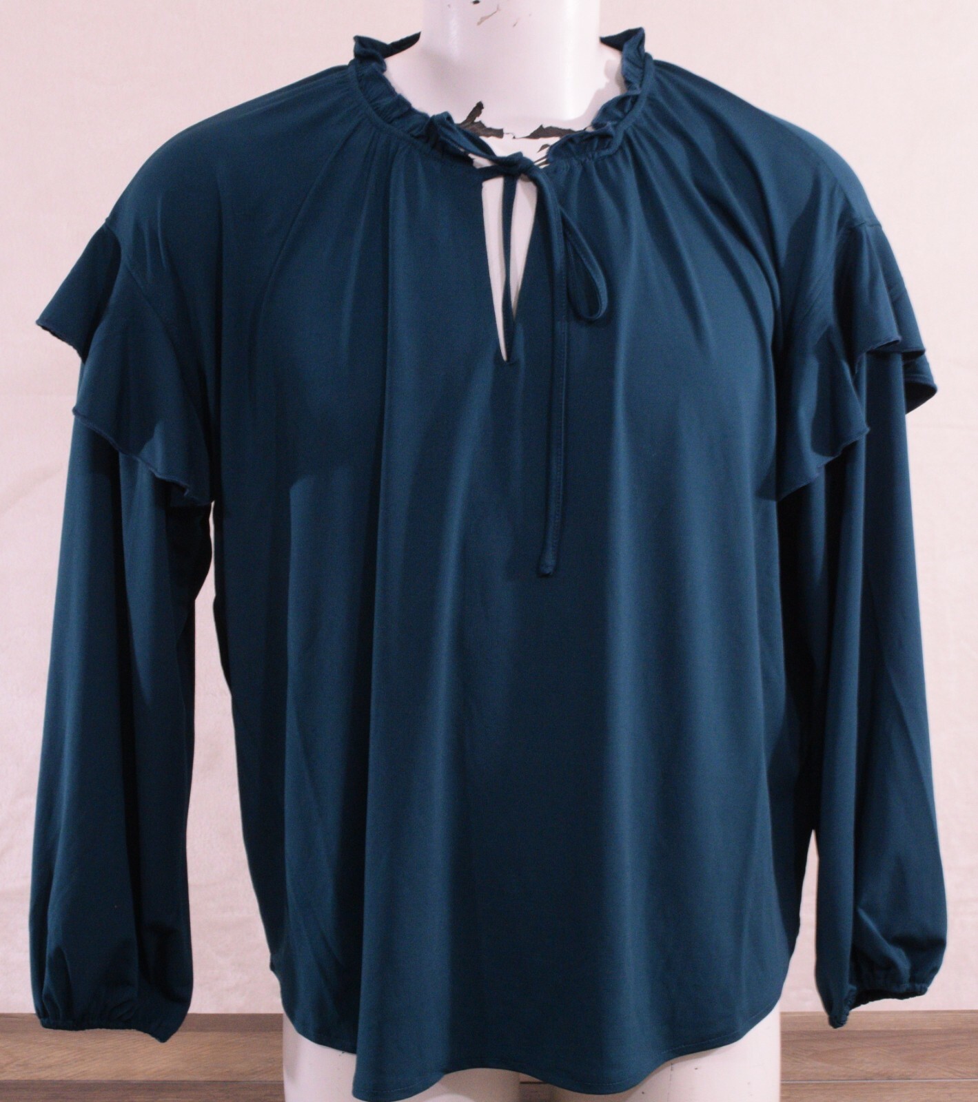 New Textile Elizabeth And James Women’s Emma Top Dark Teal, Medium EJMS9KT004