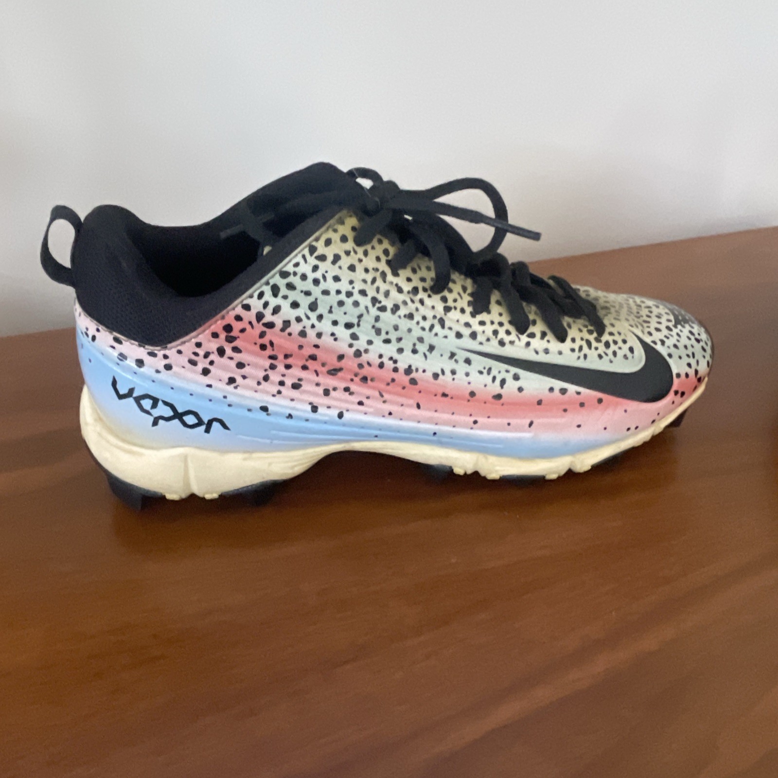 Mike Trout All-Star Nike Lunar Vapor Rainbow Trout ASG Cleats Size 5