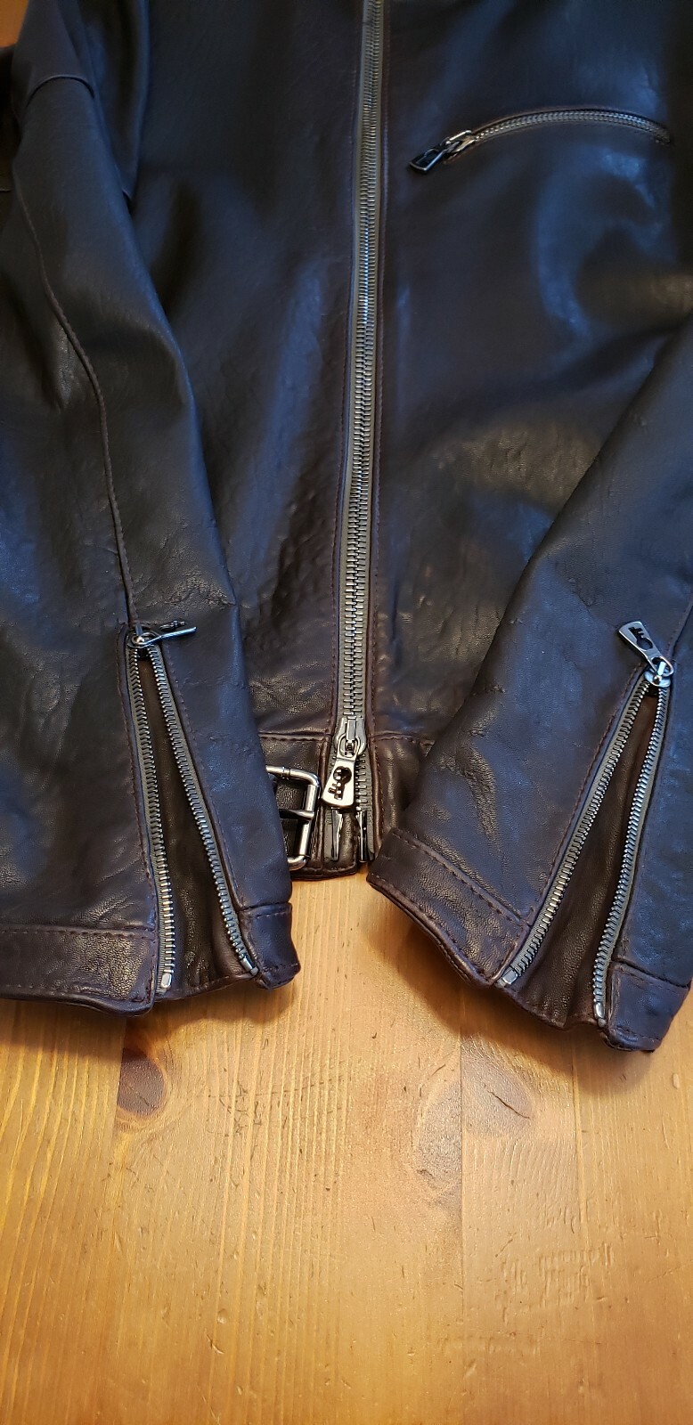 Benheart Pino Nuova Zelanda Lambskin Cafe Racer Leather Jacket Sz. M/L US40 EU50
