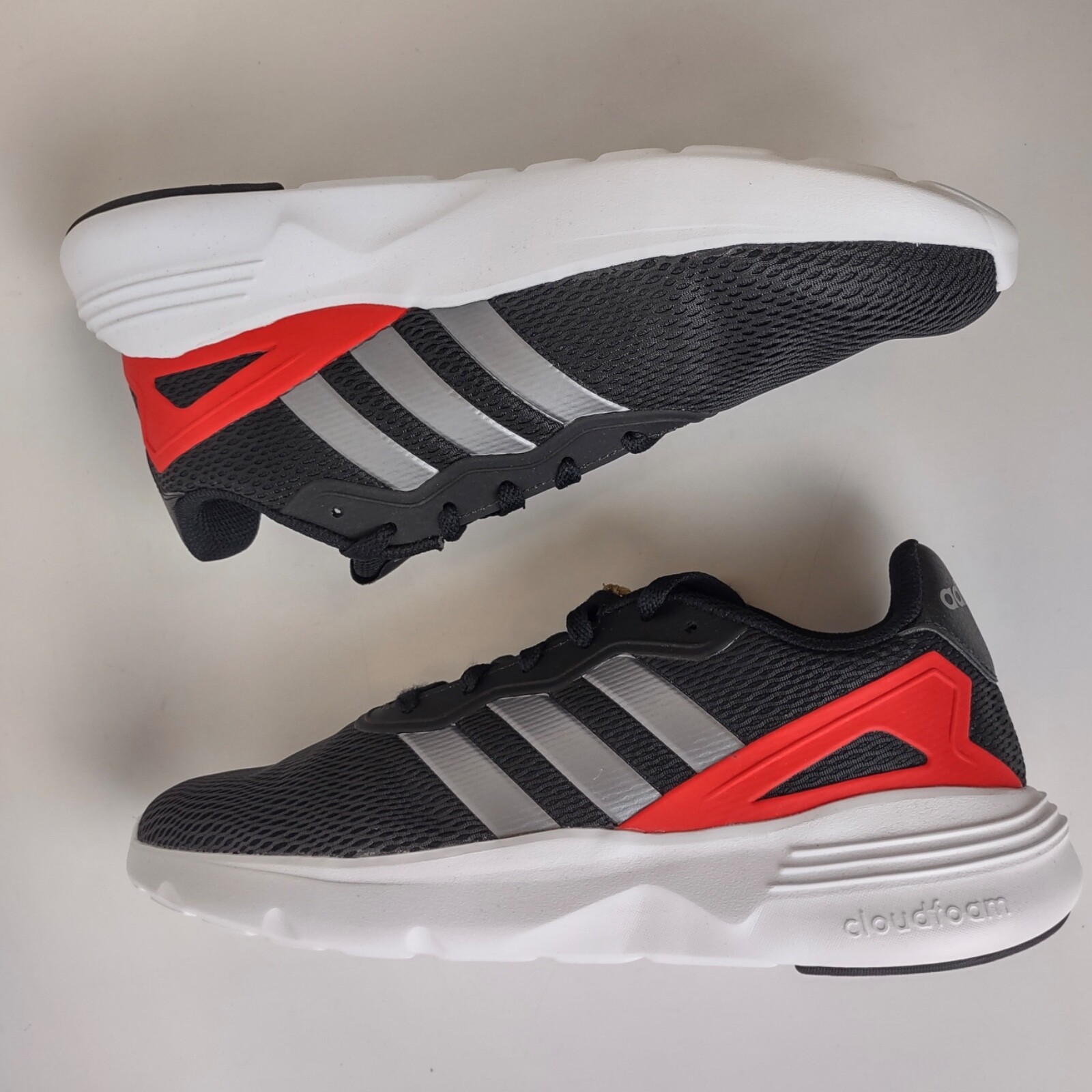 Adidas Nebzed Black White Red Grey Sneakers Shoes GX4284 Men’s 10-13